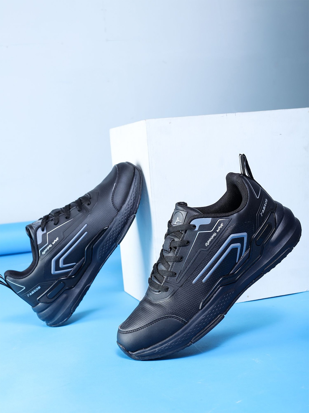

ABROS Geralt Men Mesh Running Shoes, Black