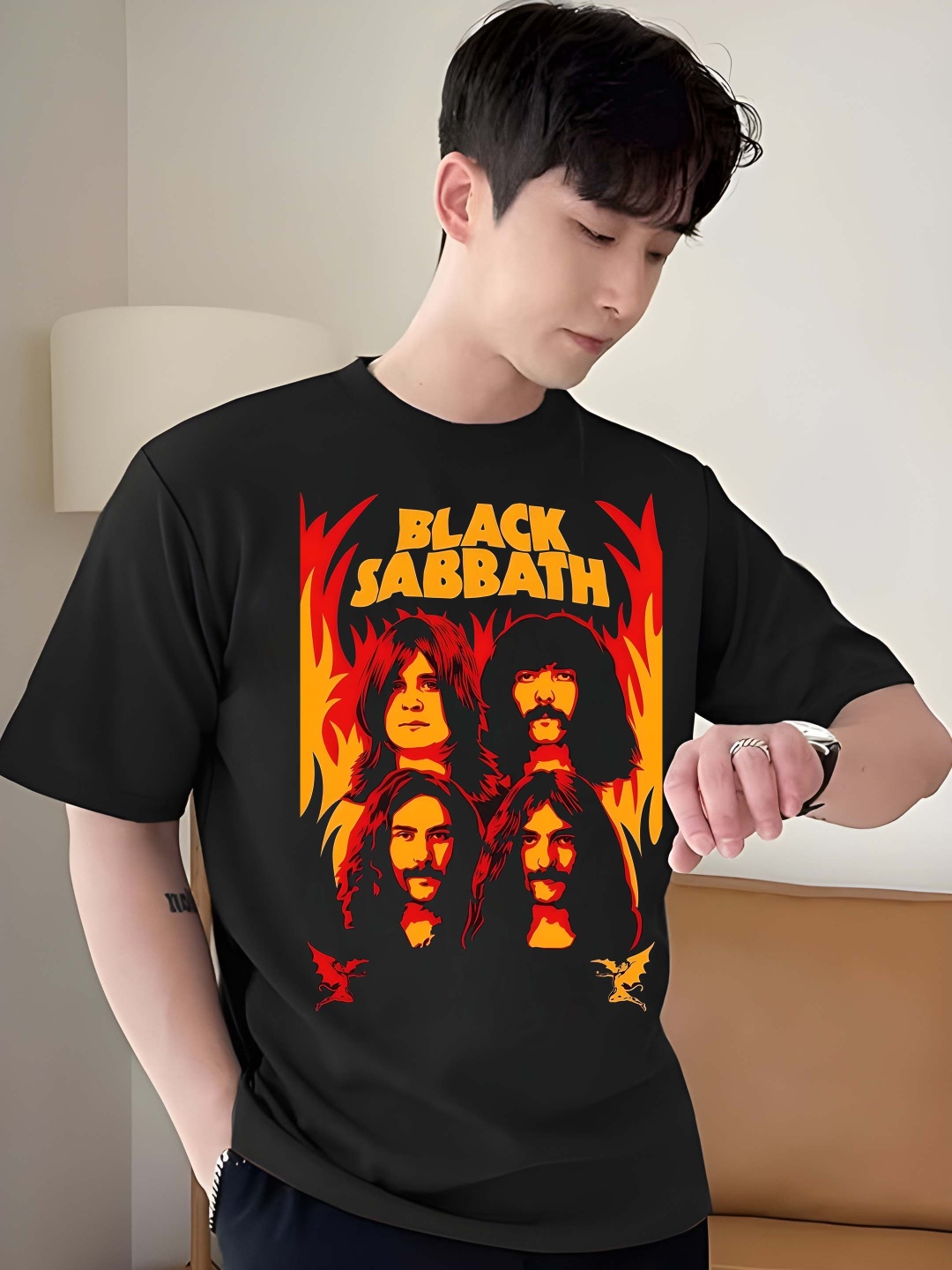 

Krimmple Men T-shirt, Black