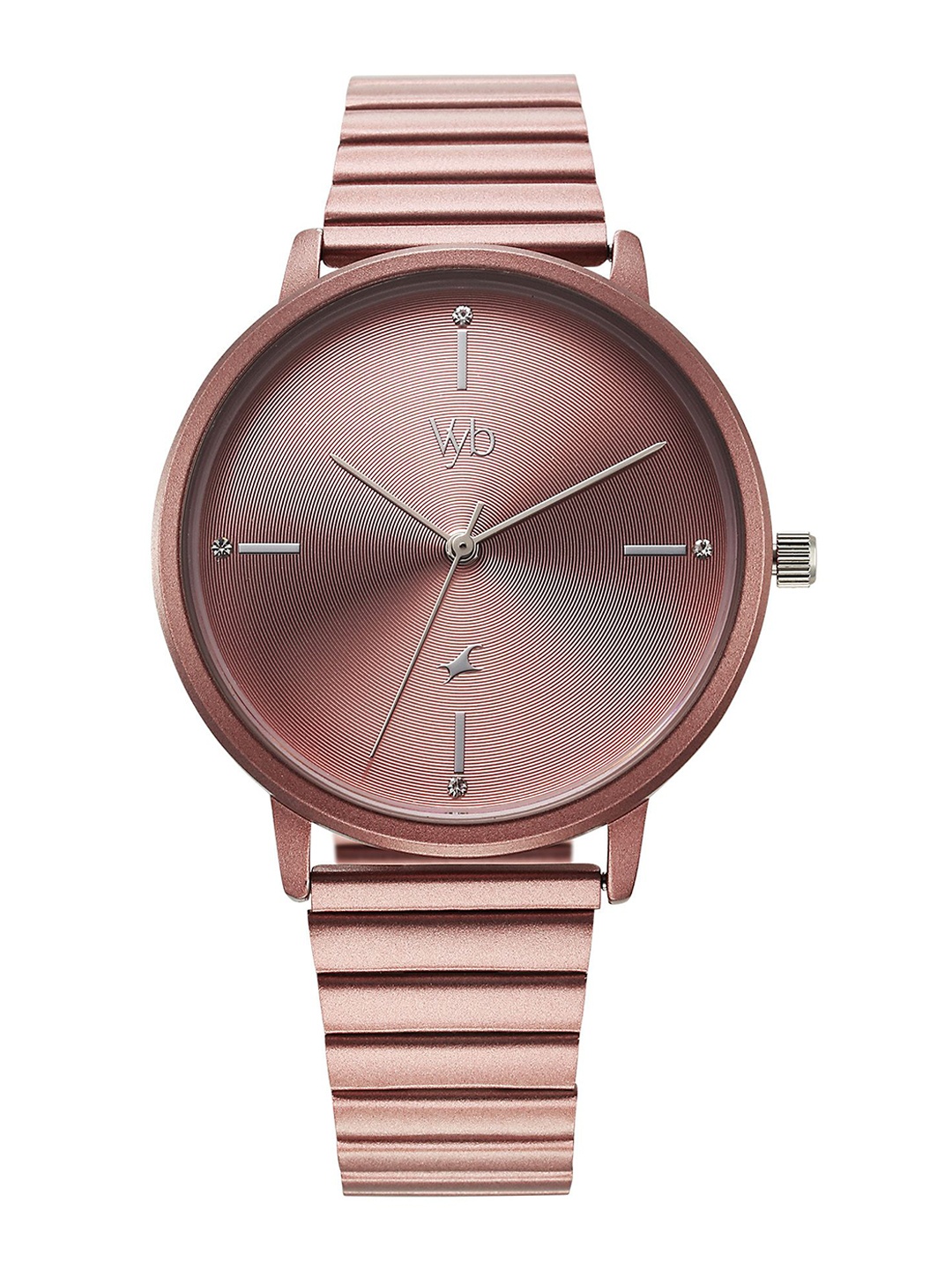 

Fastrack Vyb Bliss Women Embellished Dial Quartz Analogue Watch FV60021KM05W, Pink