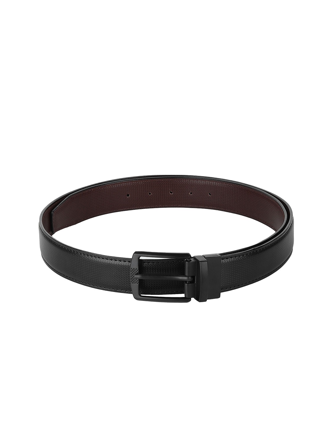 

Provogue Men Textured Reversible Formal Belt, Black