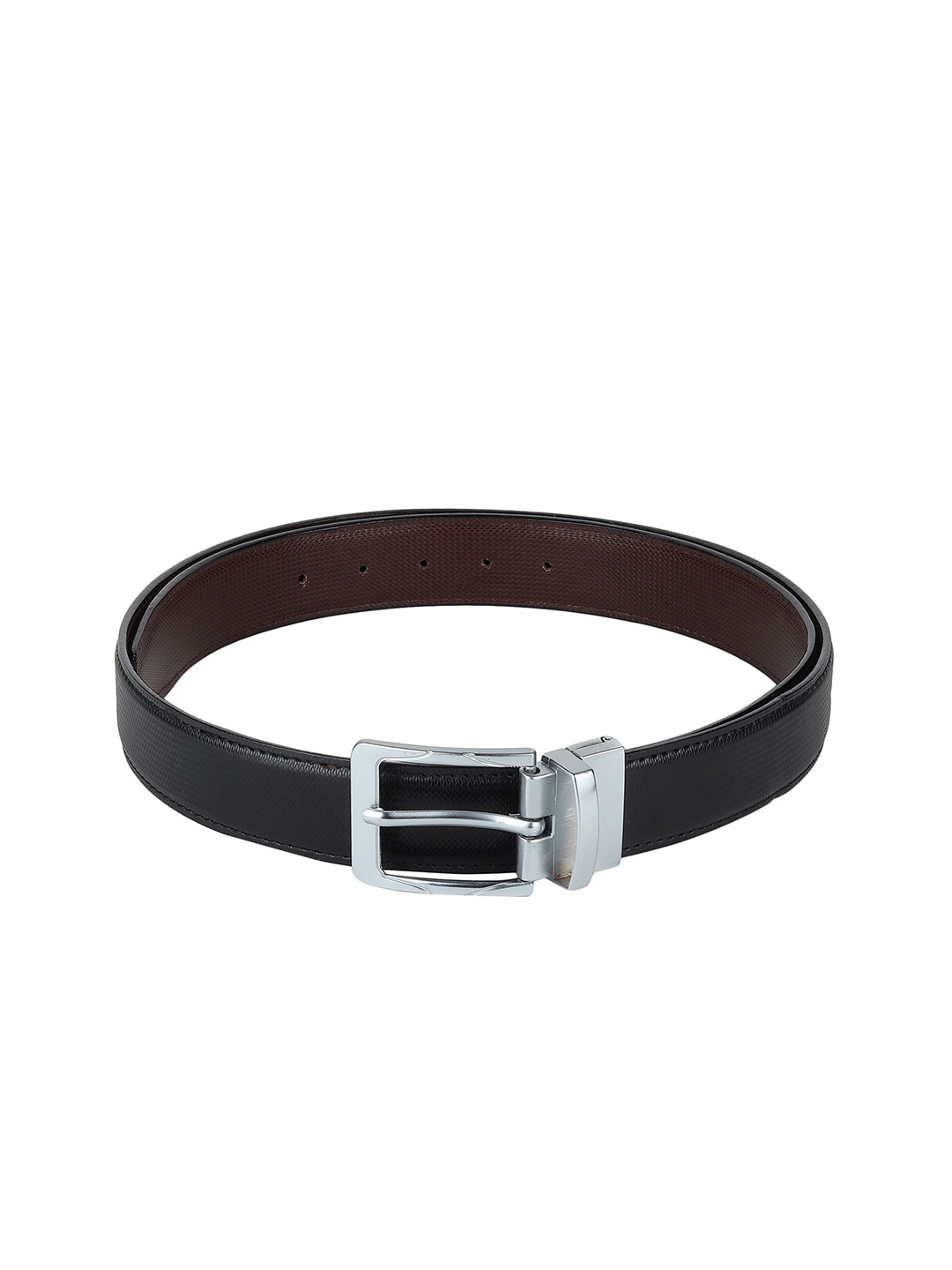 

Provogue Men Textured Reversible Formal Belt, Black