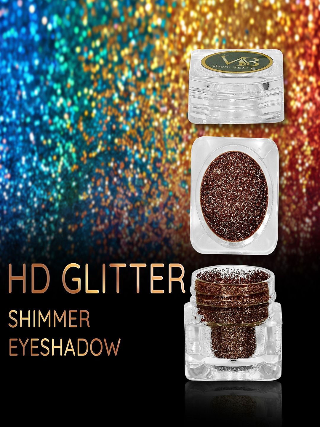 

Veoni BELLE HD Glitter Shimmer Waterproof Eyeshadow - Brown