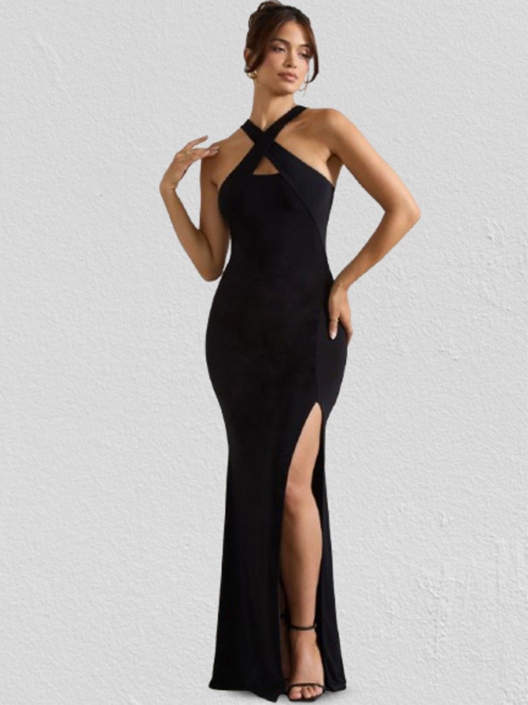 

CLAFOUTIS Women Bodycon Dress, Black
