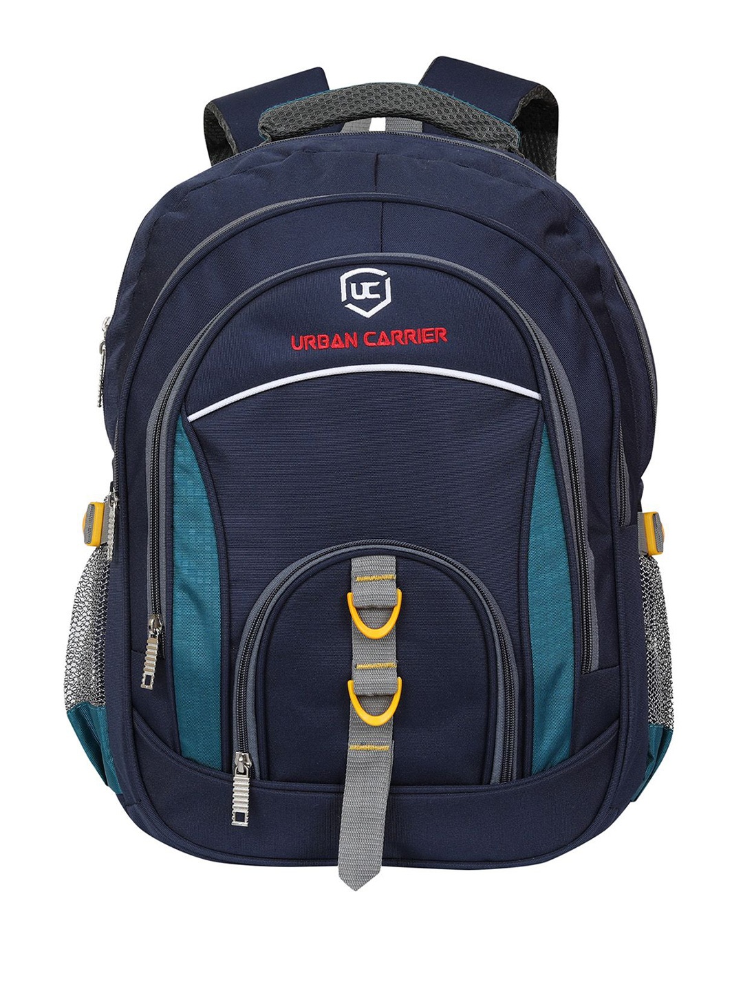 

URBAN CARRIER Unisex Colourblocked Backpack, Navy blue