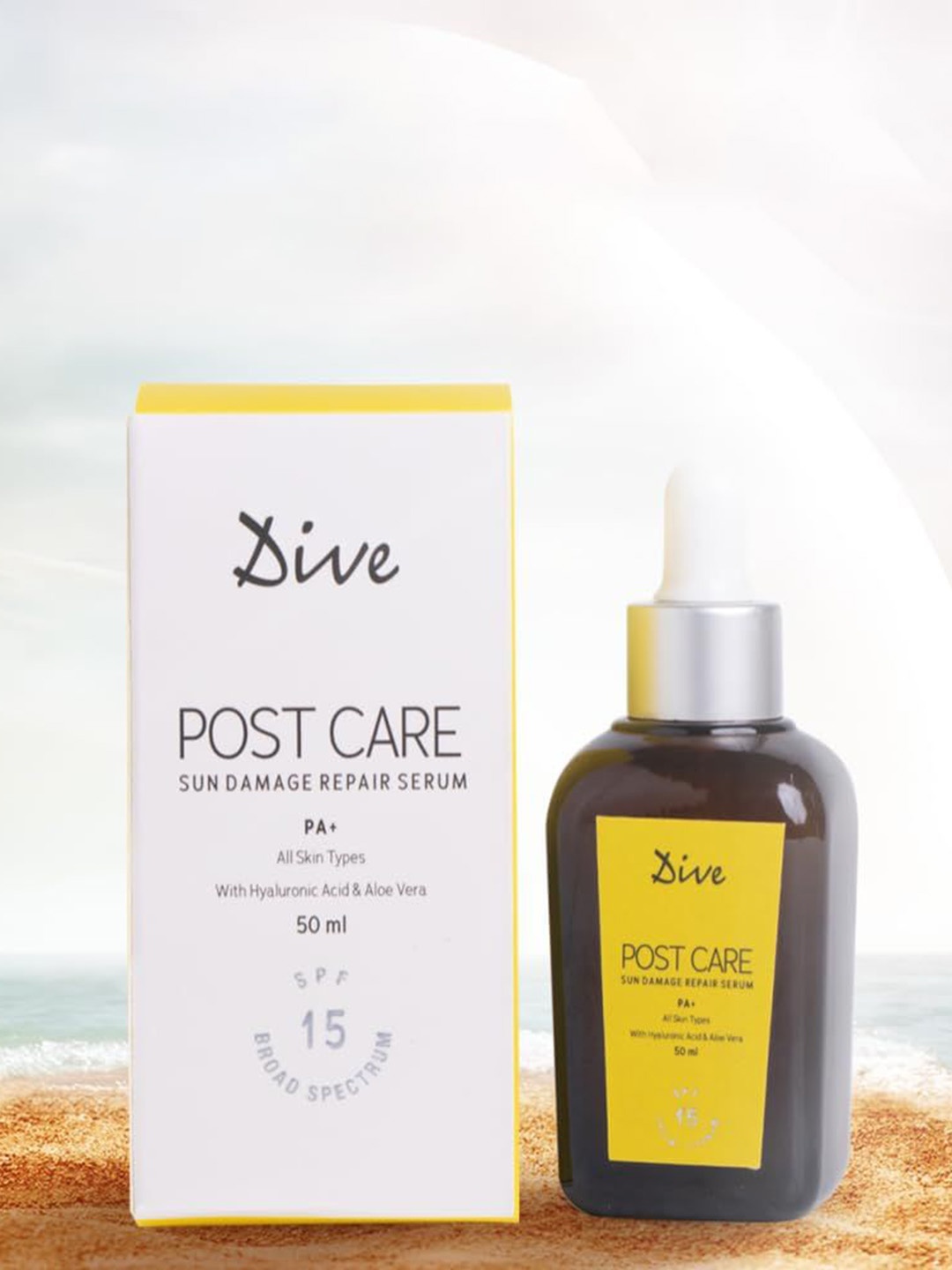 

Dive Post Care After Sun Damage Repair Serum SPF 15 PA++ - 50 ml, White
