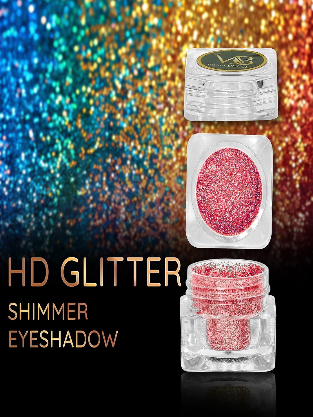 

Veoni BELLE HD Glitter Shimmer Waterproof Eyeshadow - Pink