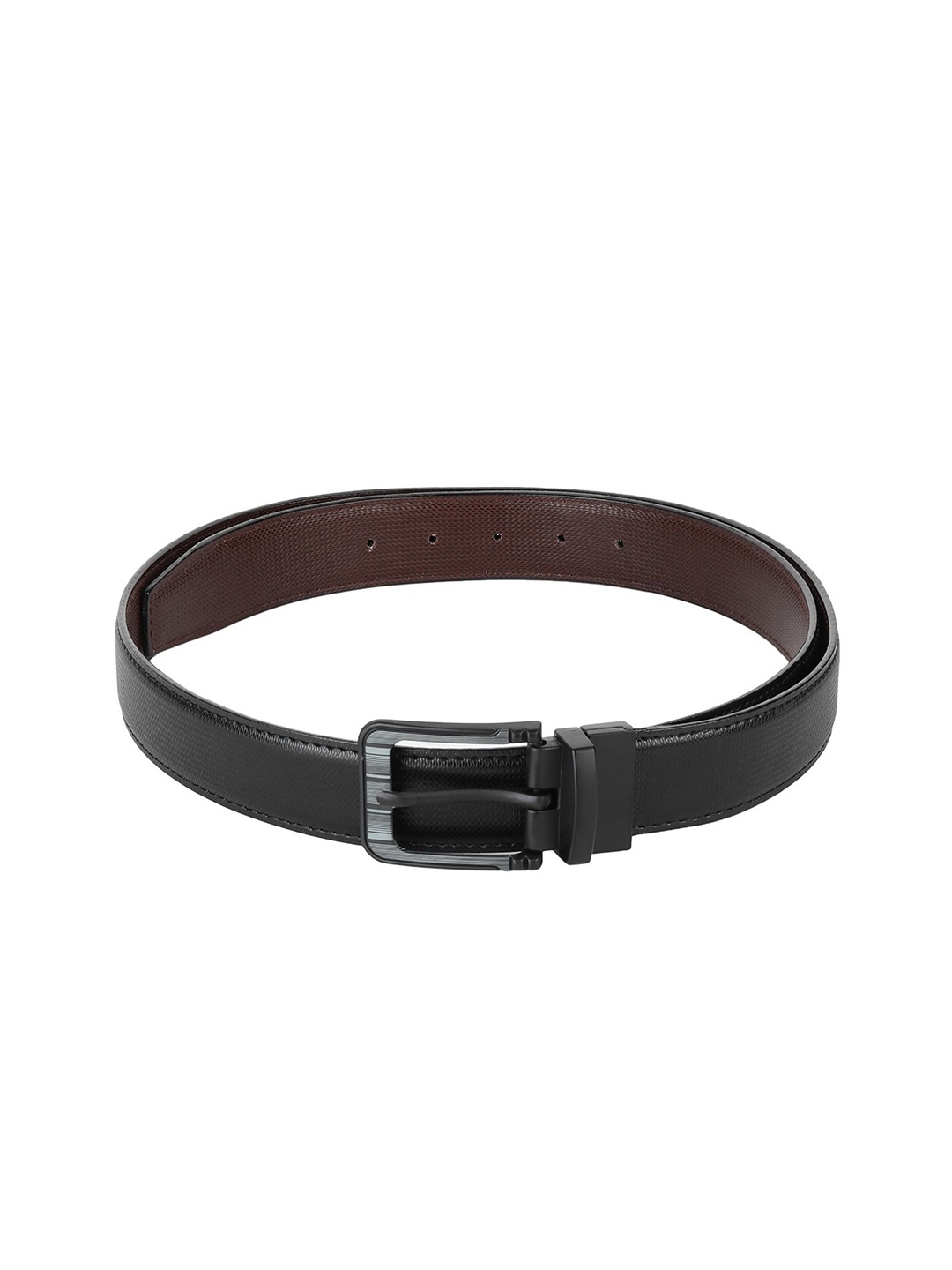 

Provogue Men Textured Reversible Formal Belt, Black