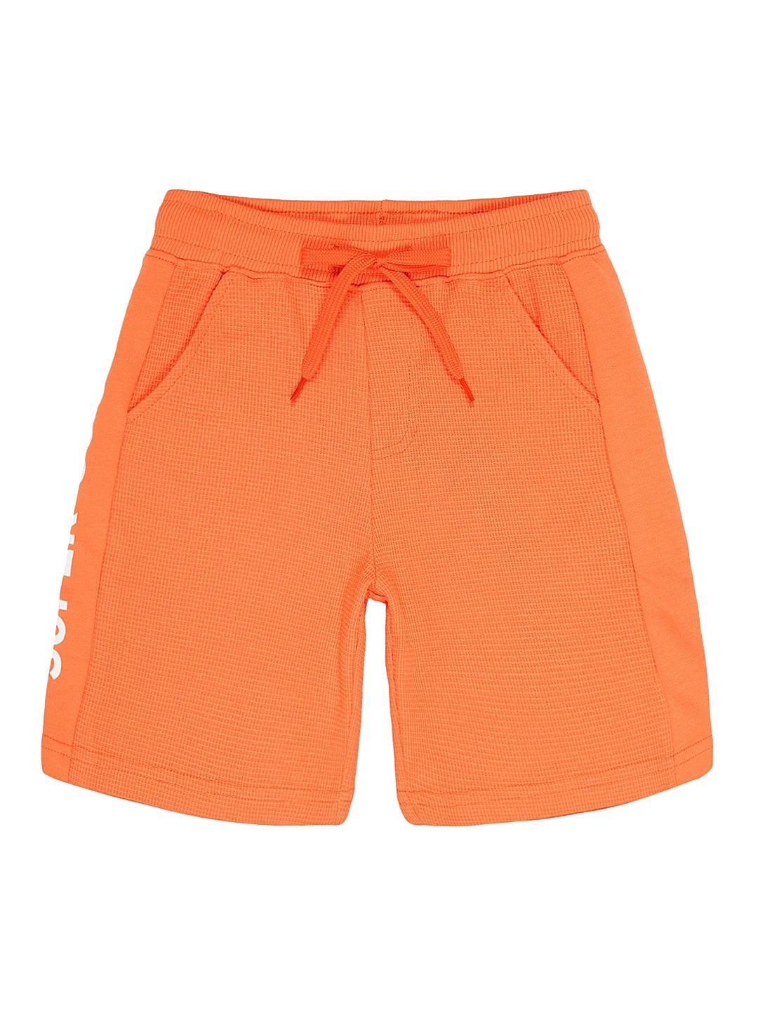 

PLUM TREE Boys Mid-Rise Cotton Shorts, Orange