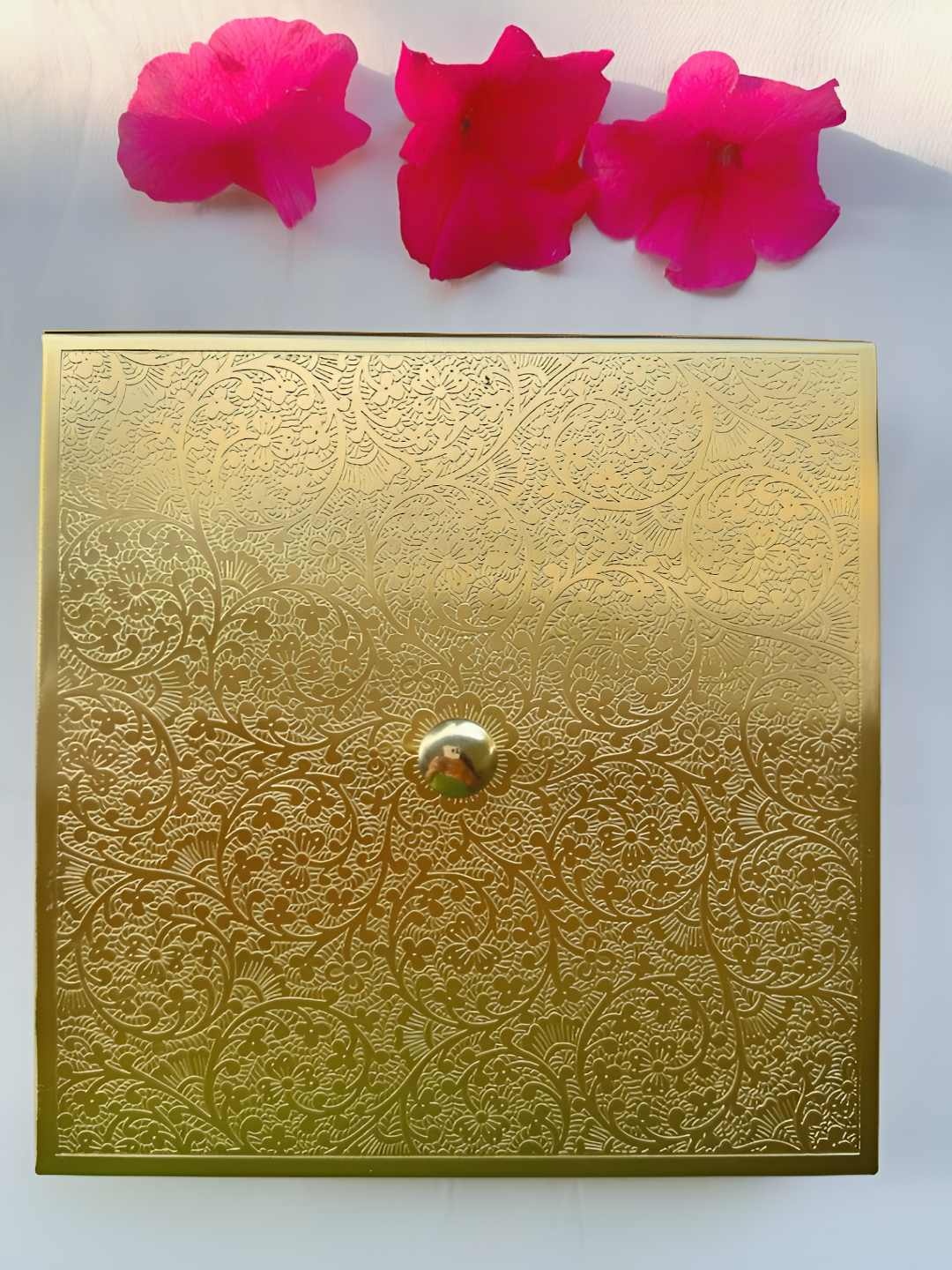 

ABEL HOUSE Mandala Quad Gold-Toned Textured Brass Easy To Clean Spice Box