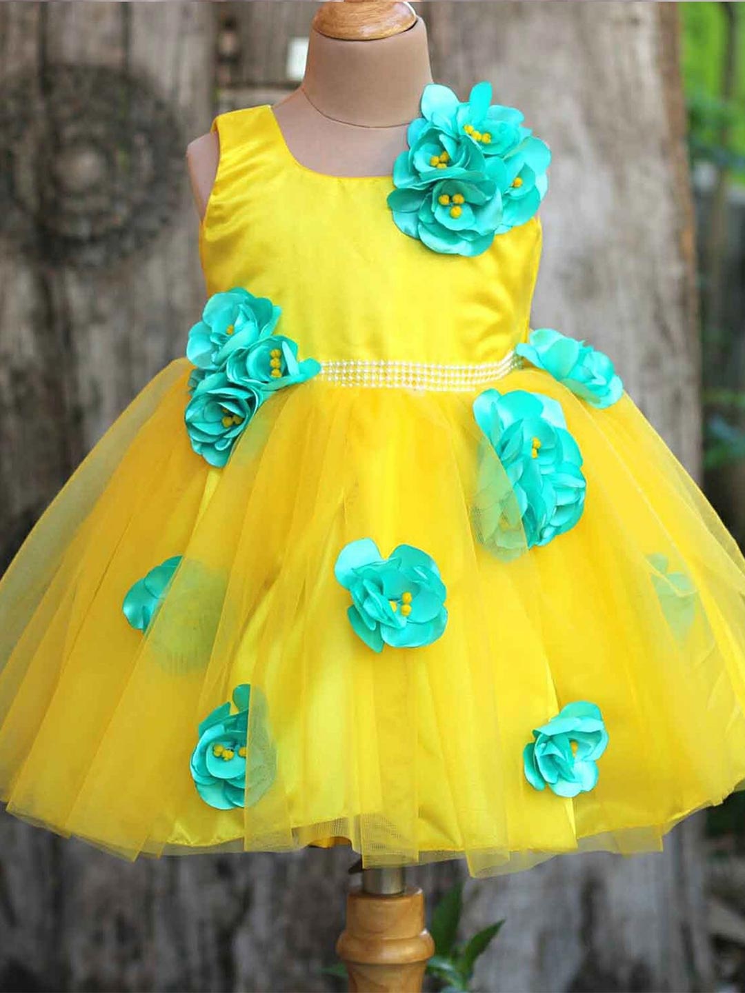 

Li & Li Boutique Girls Floral Embellished Gown Maxi Dress, Yellow