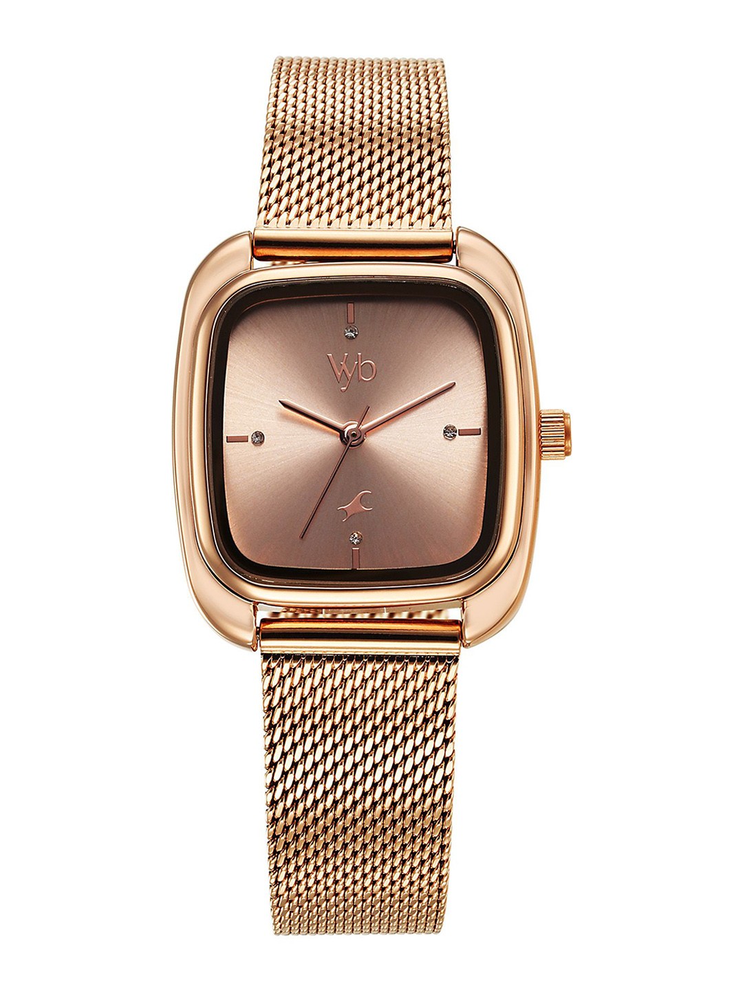 

Fastrack Women Dial & Bracelet Style Straps Analogue Watch FV60059WM01, Rose gold