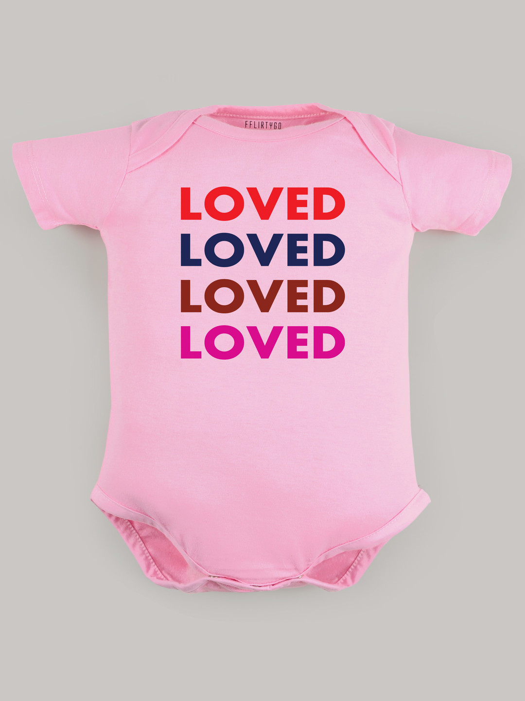 

FFLIRTYGO Infants Valentine Day Printed Cotton Bodysuit, Pink