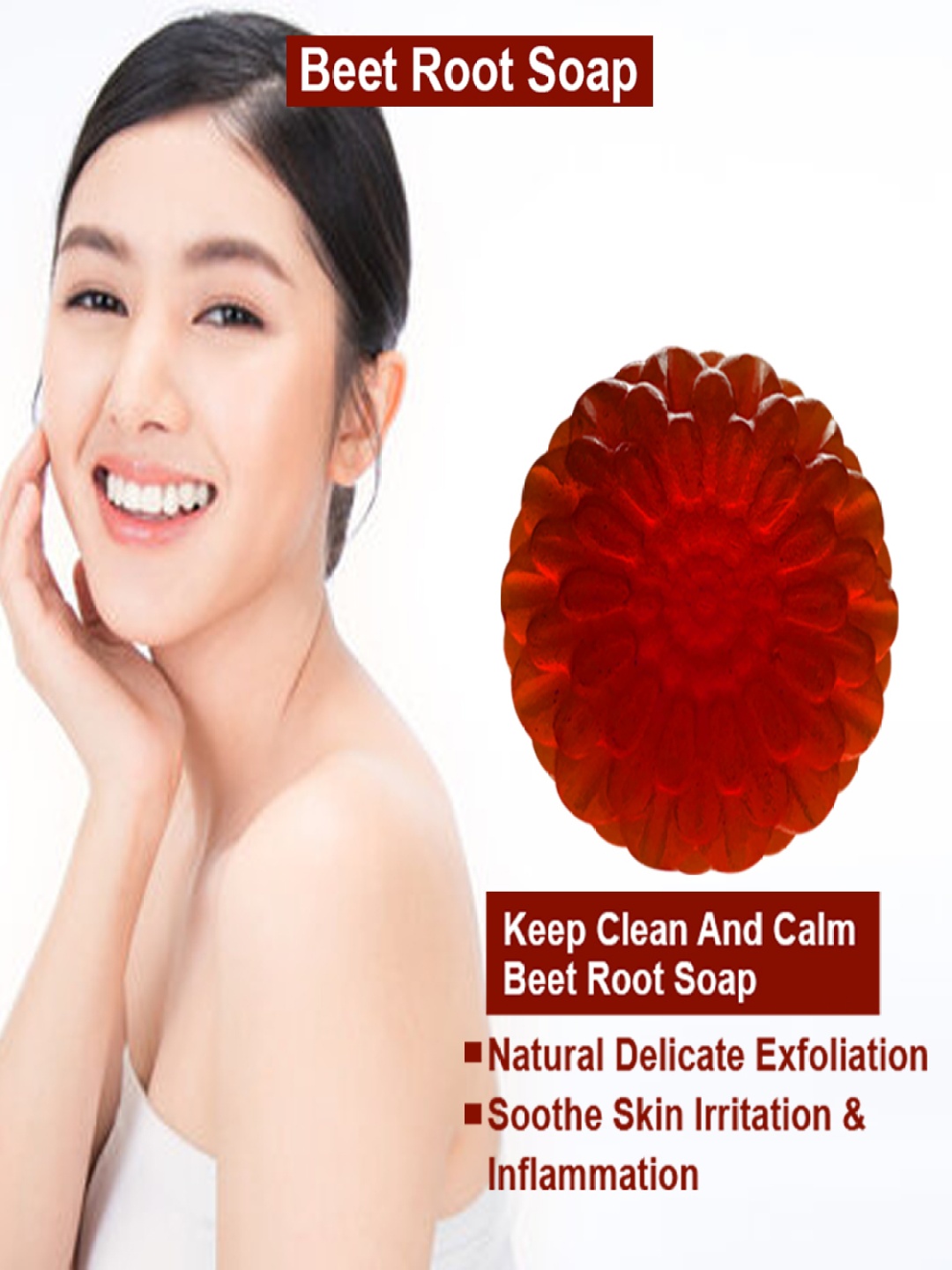 

GROOVY Deep Cleansing Beetroot Soap - 100 g, Red