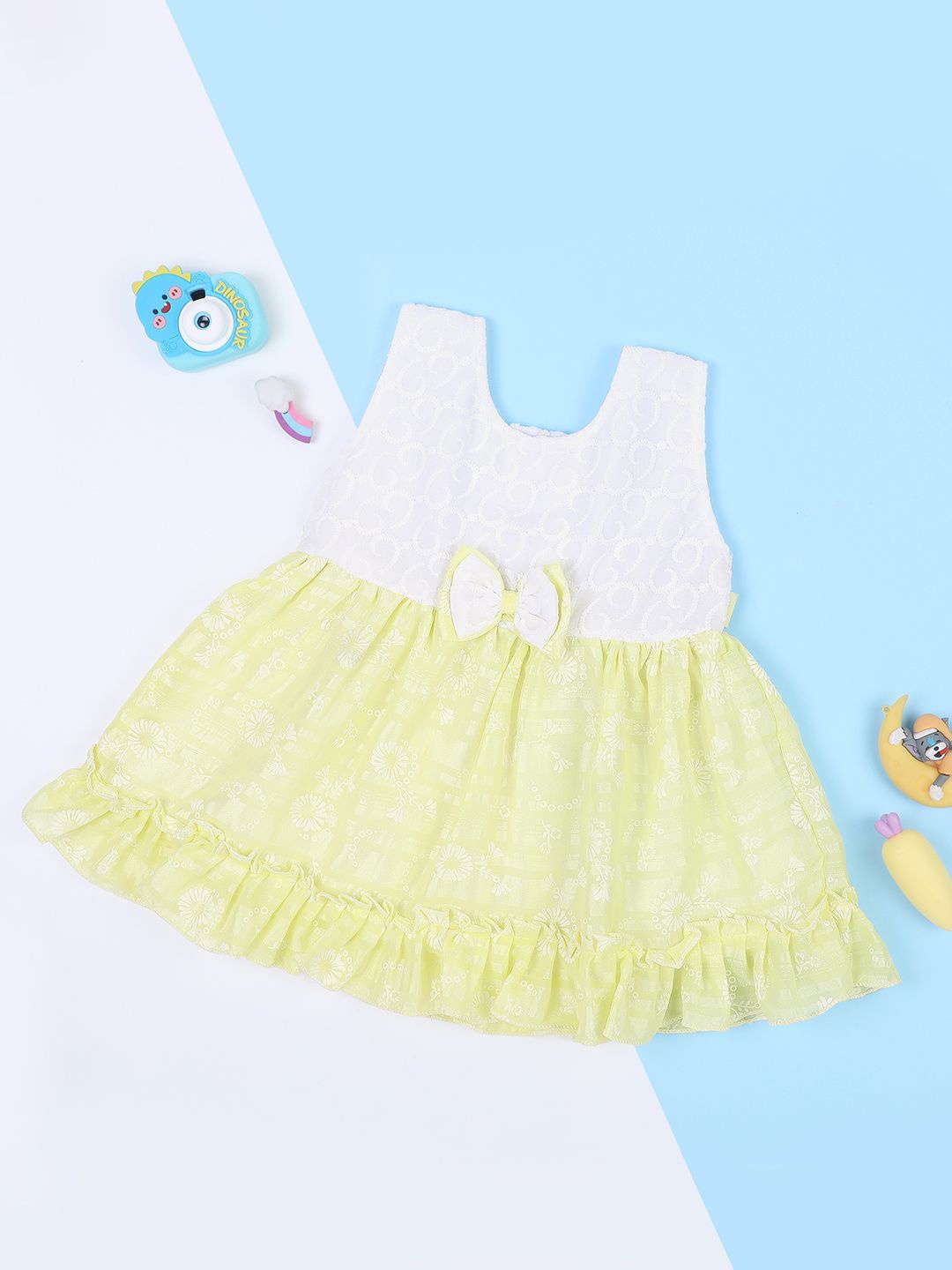 

Macwin Girls Infants Floral A-Line Dress, Yellow