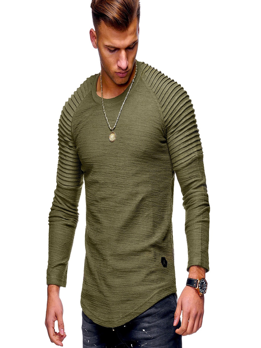 

StyleCast x Revolte Men T-shirt, Green