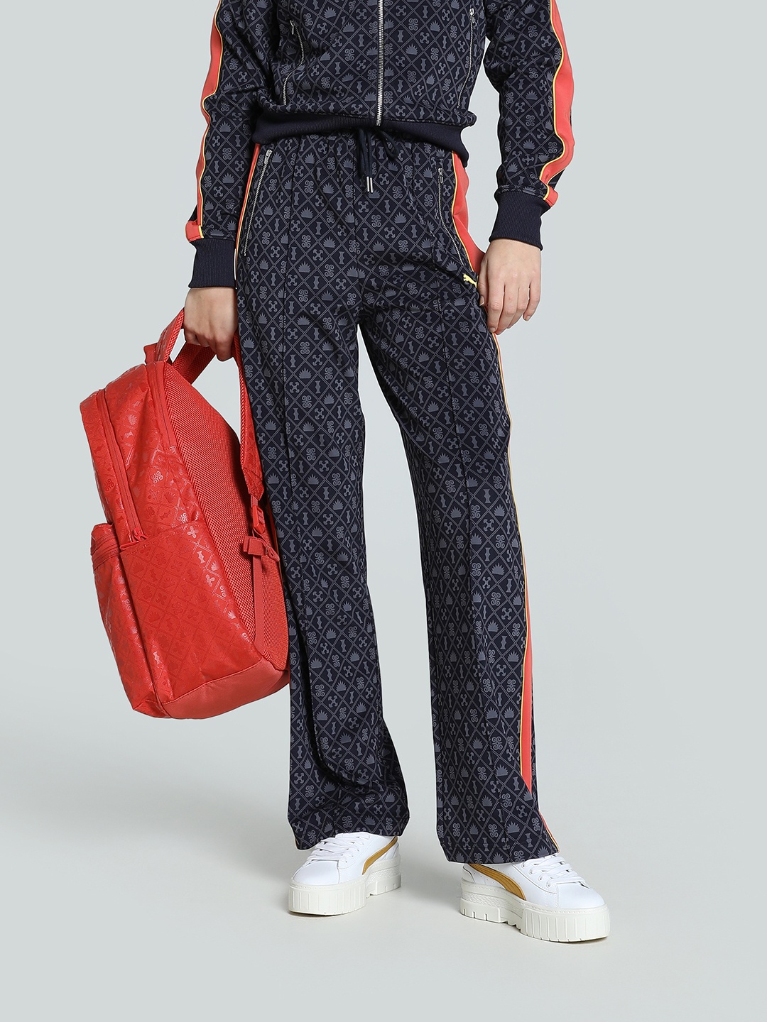 

Puma Road To Unity Women Printed Straight Track Pants, Black