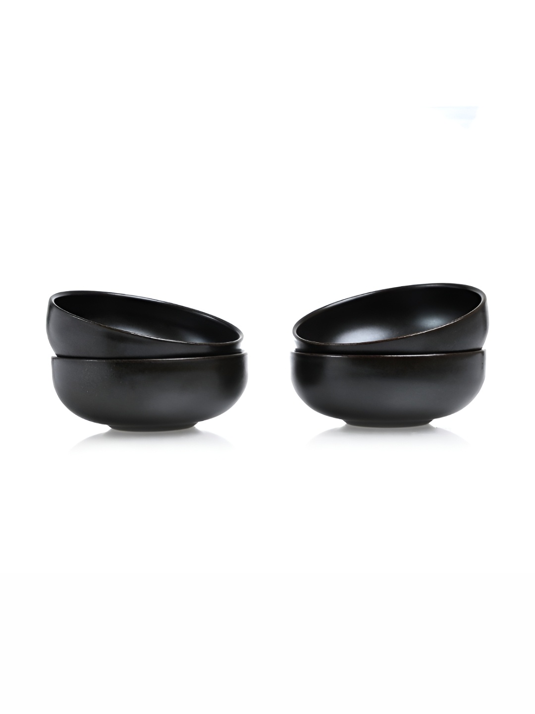 

Mesa Brown 4 Pieces Stoneware Glossy Serving Bowls