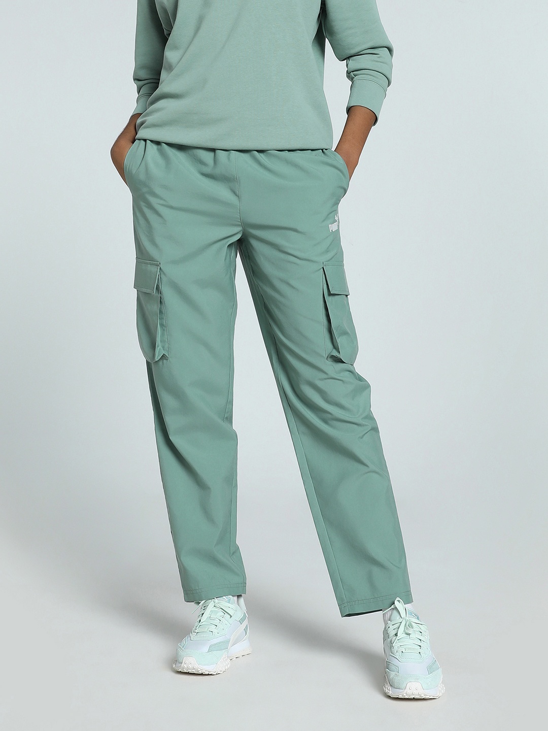 

Puma No. 1 Logo Women Cargo Track Pants, Green