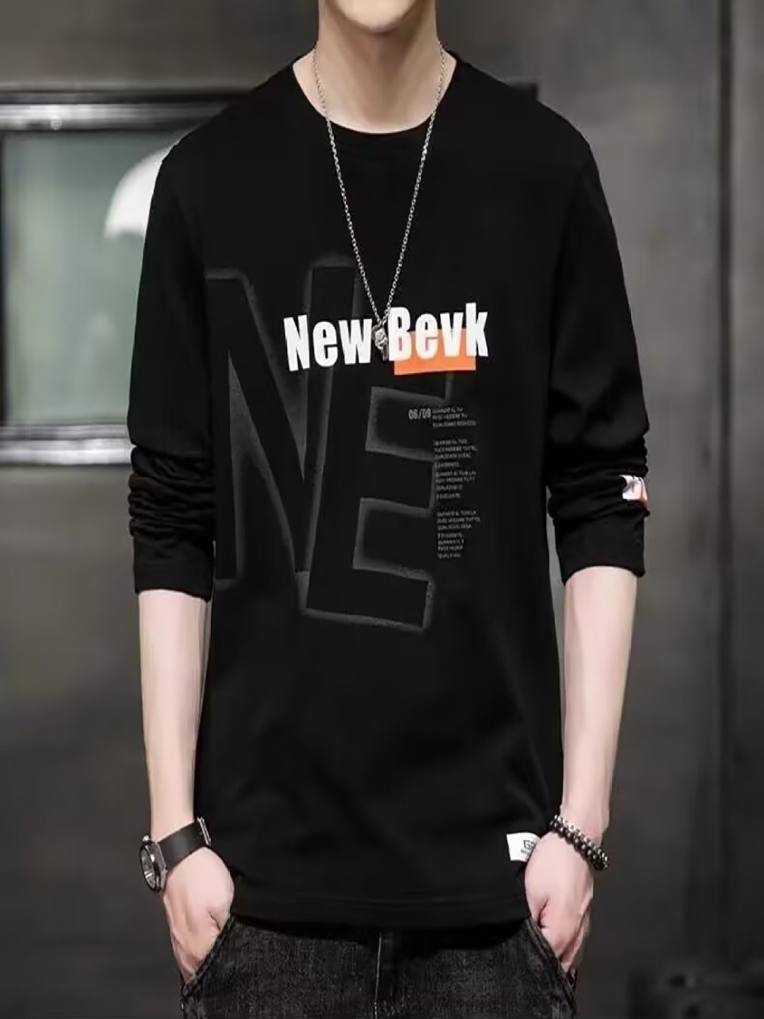 

StyleCast x Revolte Men Typography Printed Round Neck T-shirt, Black