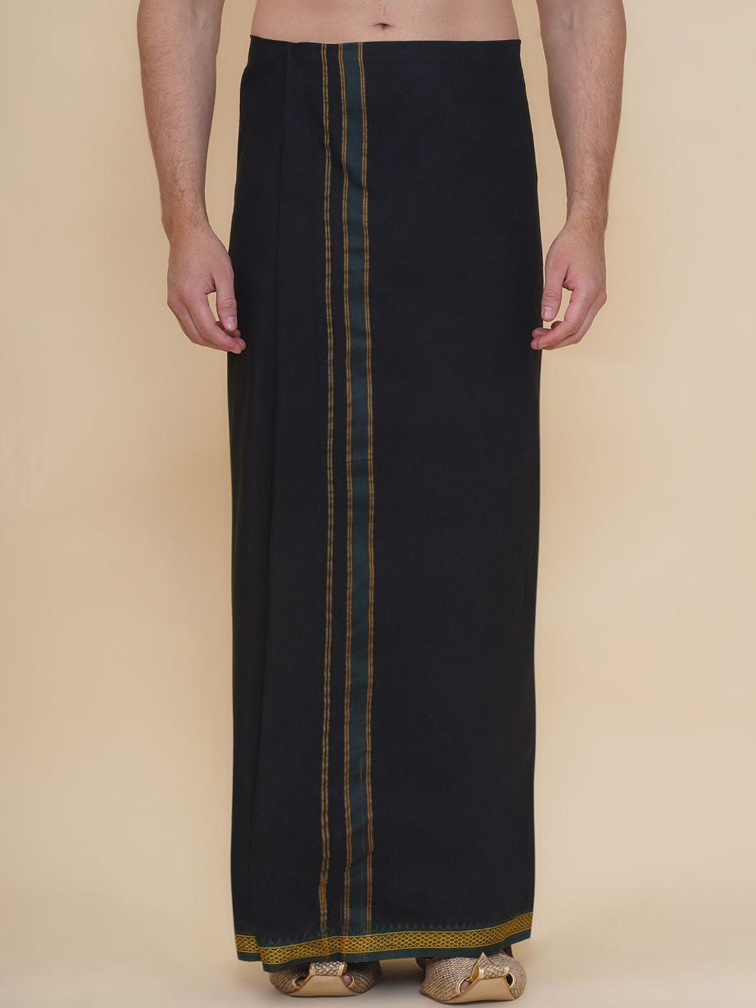 

Sethukrishna Mens Cotton Dhoti, Black