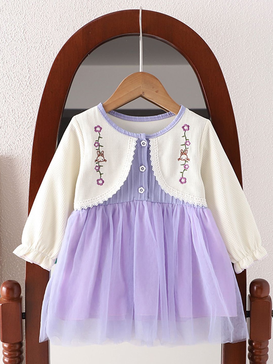 

YK Fit & Flare Dress, Purple