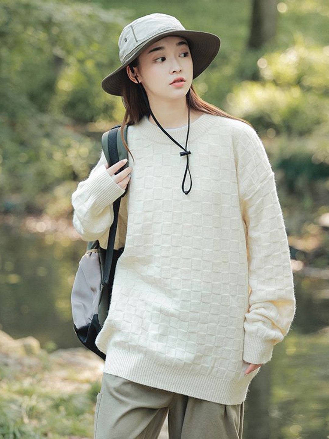 

StyleCast x Revolte Men Longline Pullover, Off white