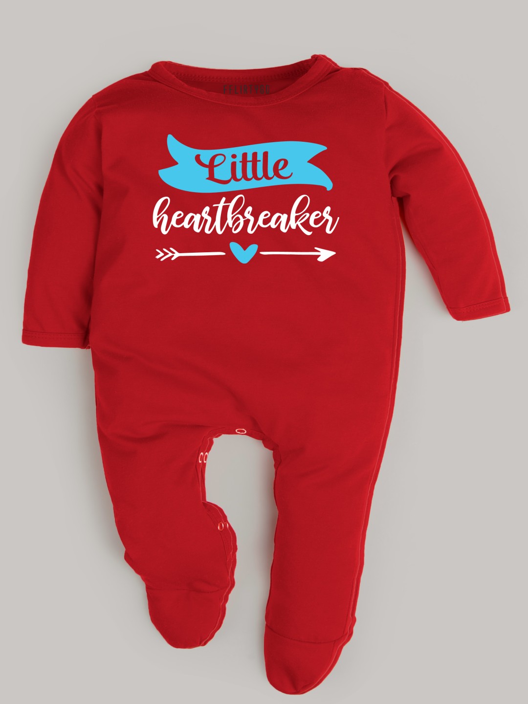 

FFLIRTYGO Infants Printed Cotton Sleepsuit, Red