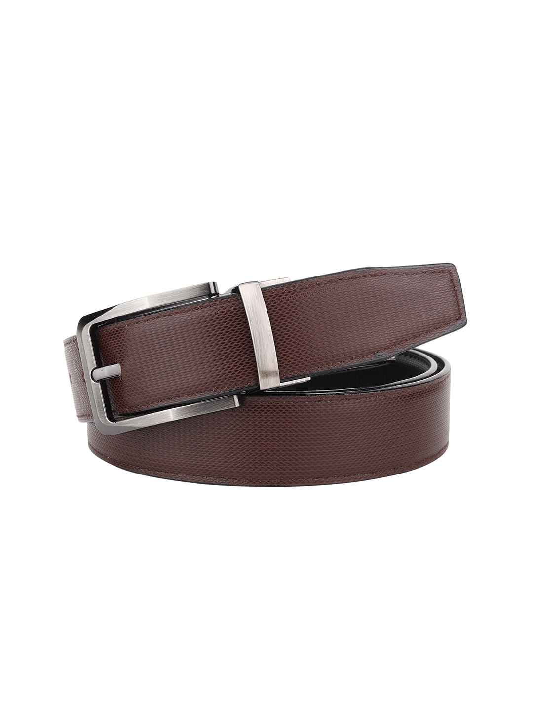 

Provogue Men Textured Reversible Formal Belt, Brown