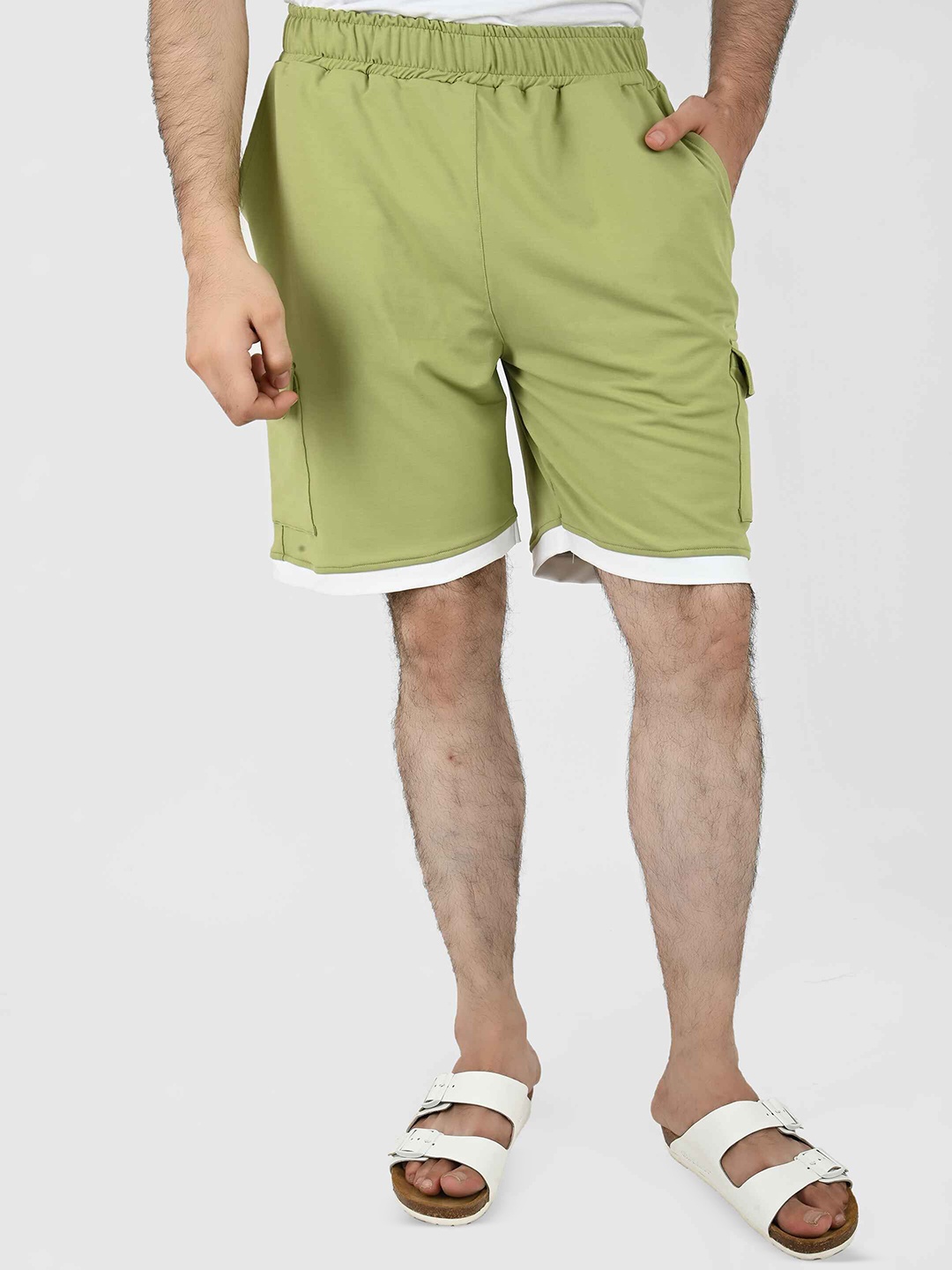 

Blissence Men Lounge Shorts, Green