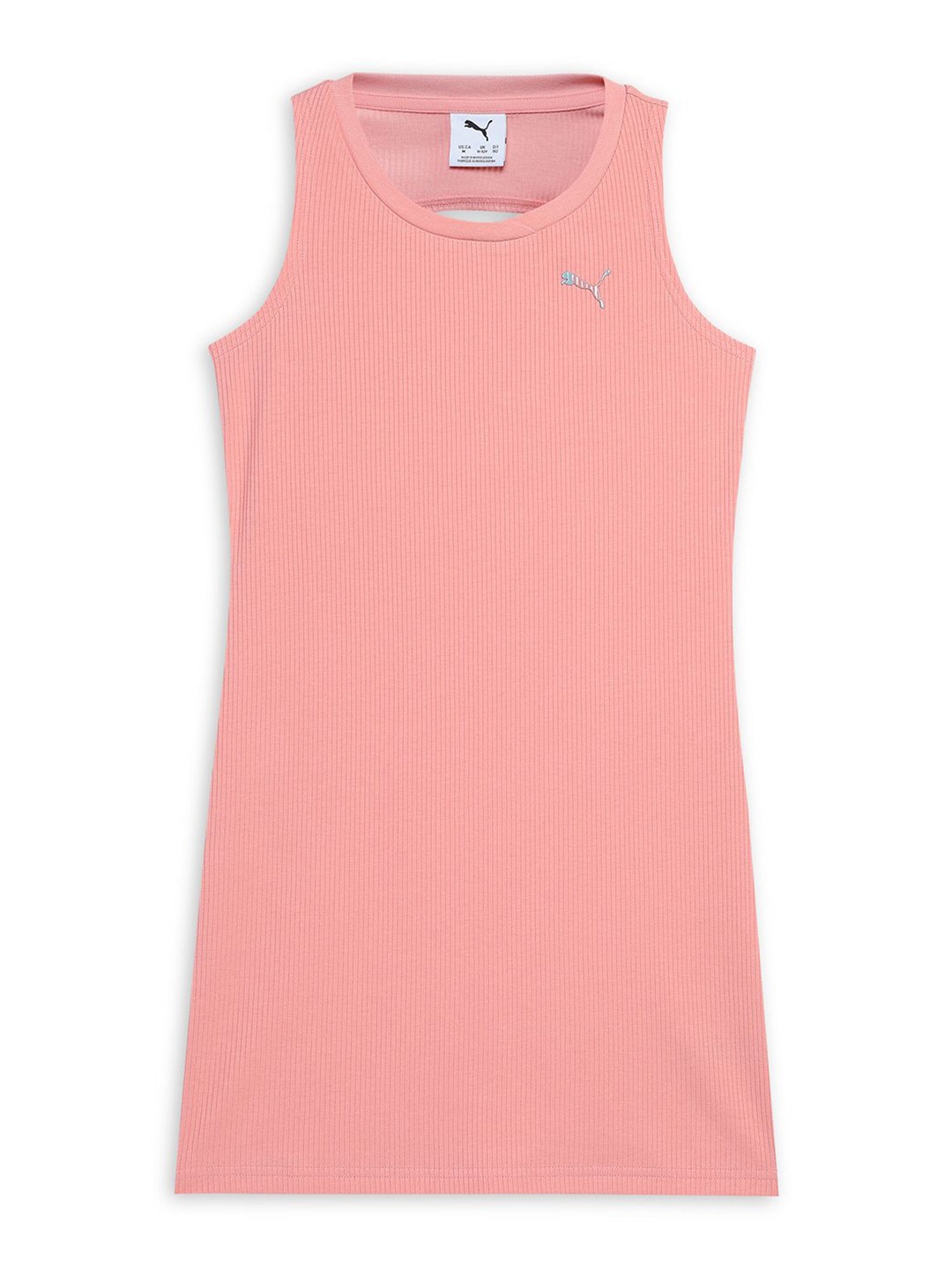 

Puma Butterfly Vibe Girls Ribbed Slim Fit Tank T-Shirt, Pink