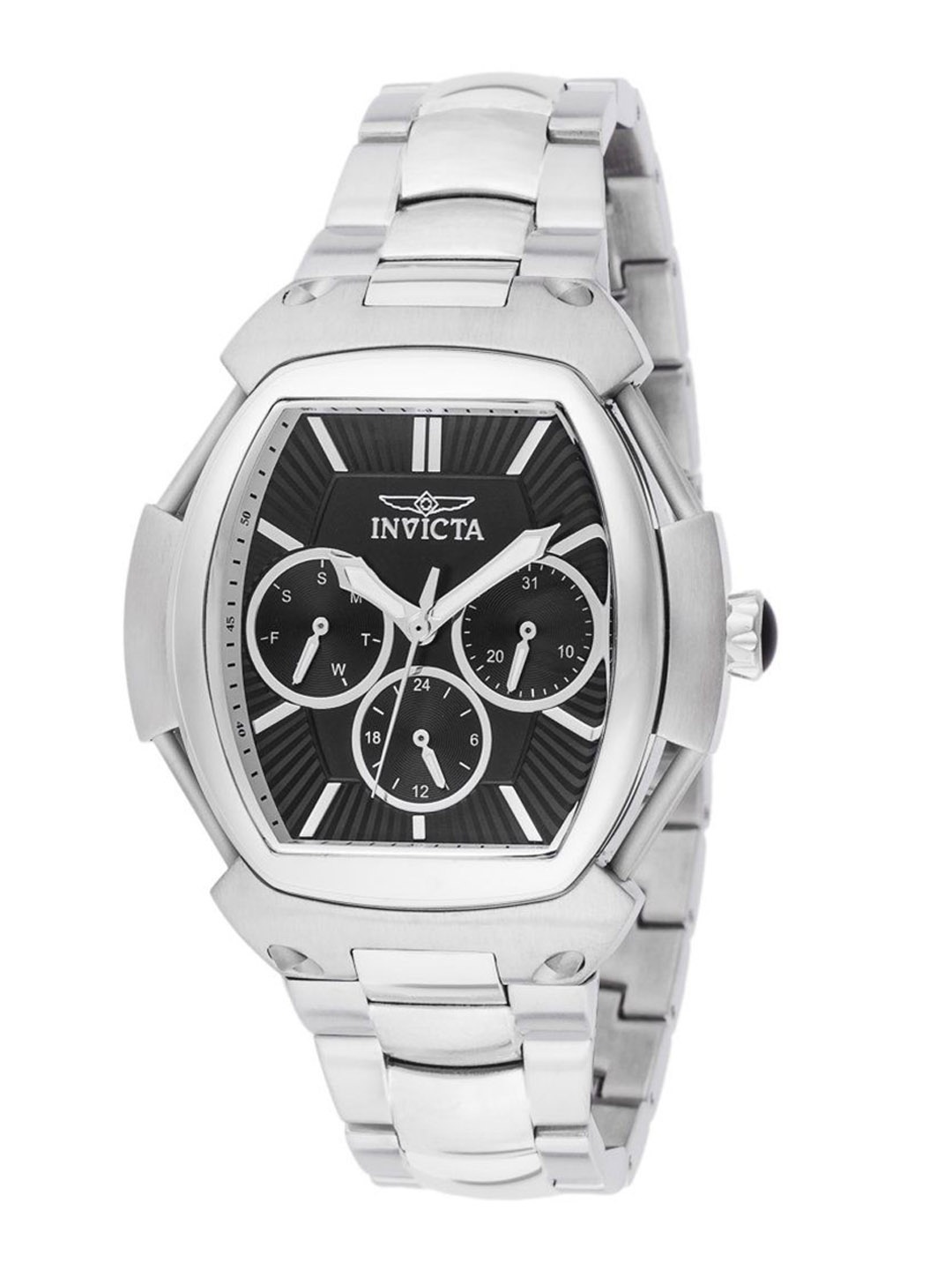 

Invicta Men Dial & Stainless Steel Bracelet Style Straps Analogue Watch 41614, Silver