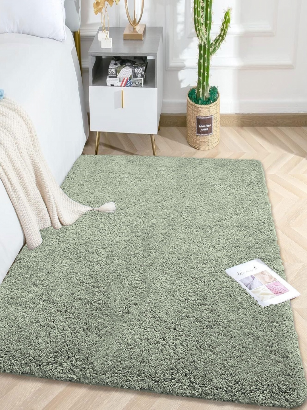 

LUXEHOME INTERNATIONAL Green Solid Anti-Skid Other Carpet