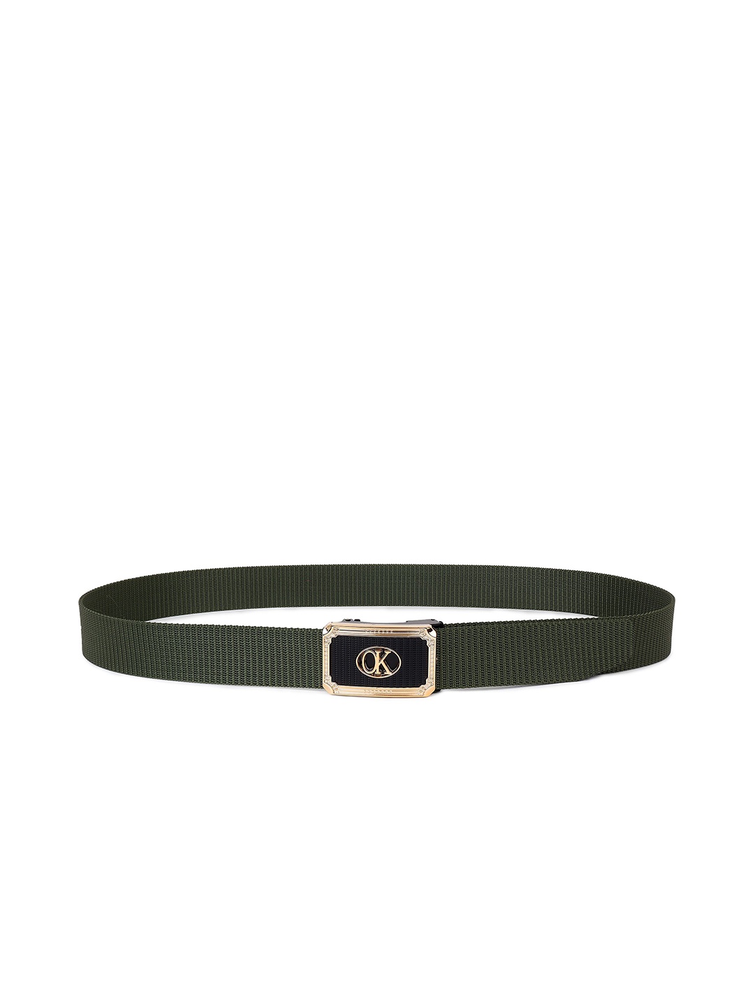 

Metronaut Men Textured Formal Belt, Green