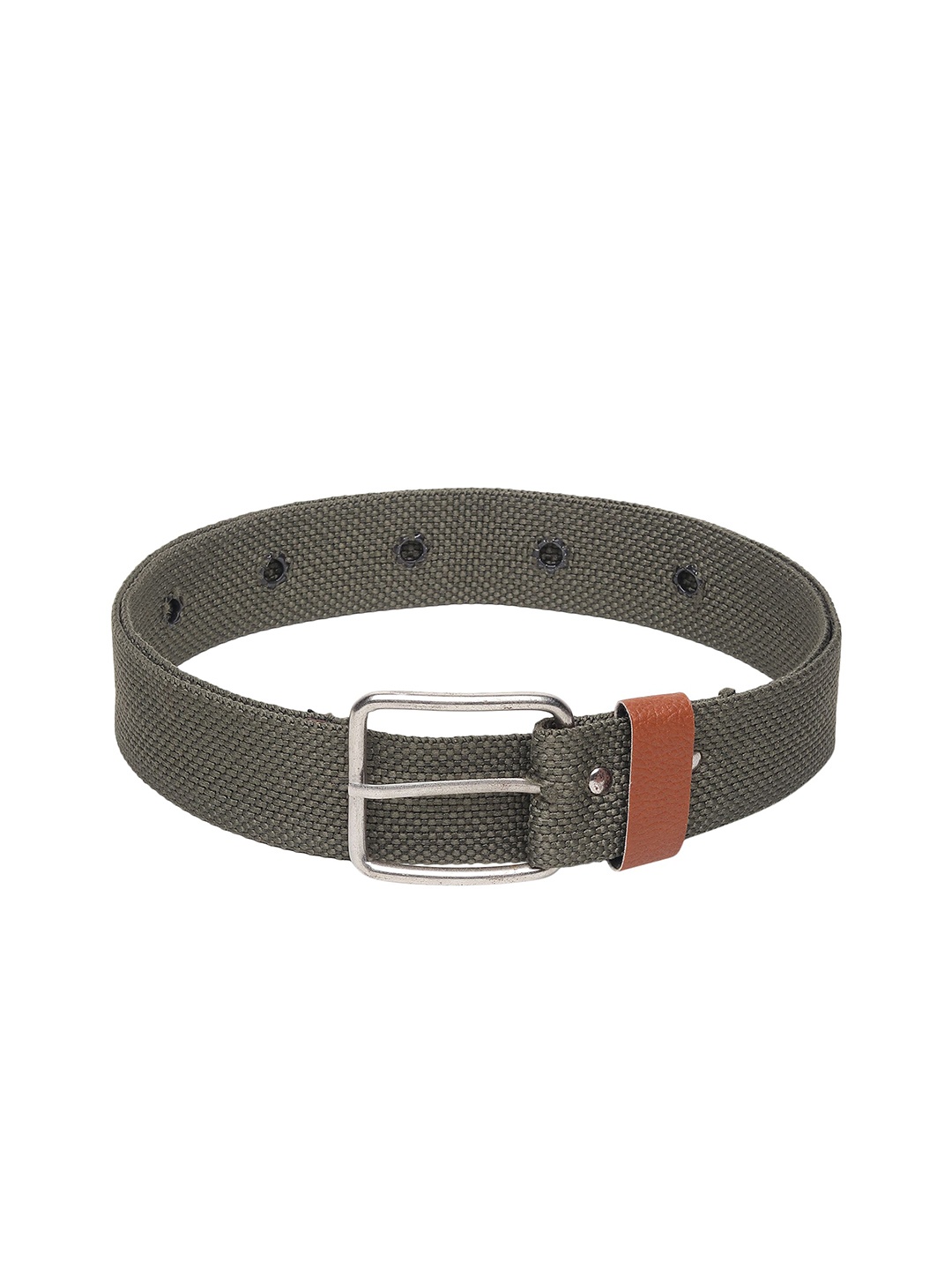 

Metronaut Men Textured Formal Belt, Green