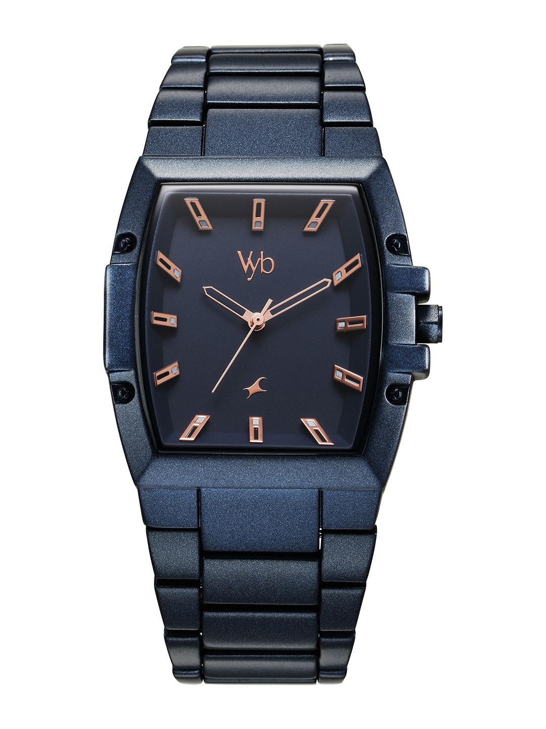 

Fastrack Men Fastrack Vyb Pioneer Dial & Bracelet Style Straps Analogue Watch FV30023QM01, Blue