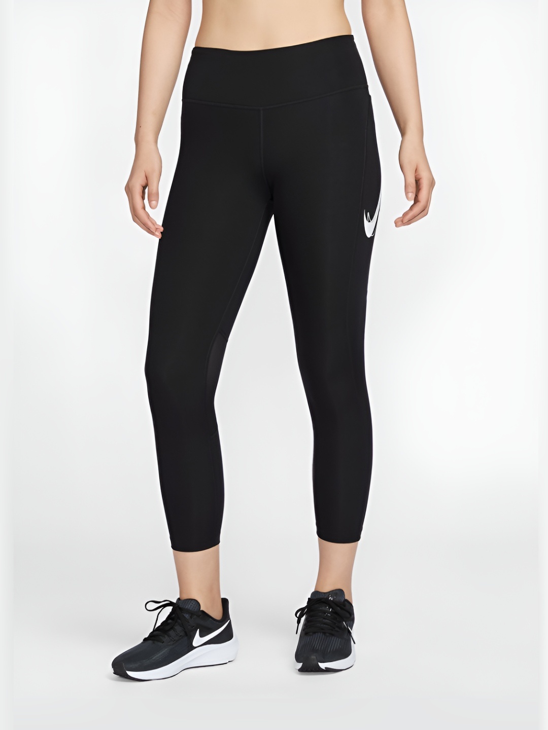 

Nike Women Ankle Length Sports Tights, Black