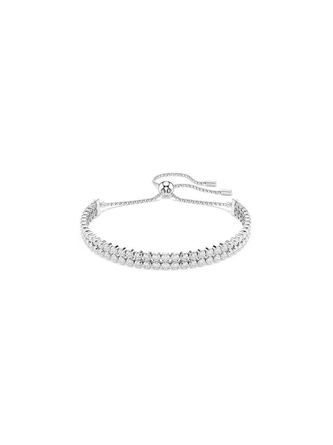 

SWAROVSKI Rhodium Plated Crystal Studded Bracelet, Silver