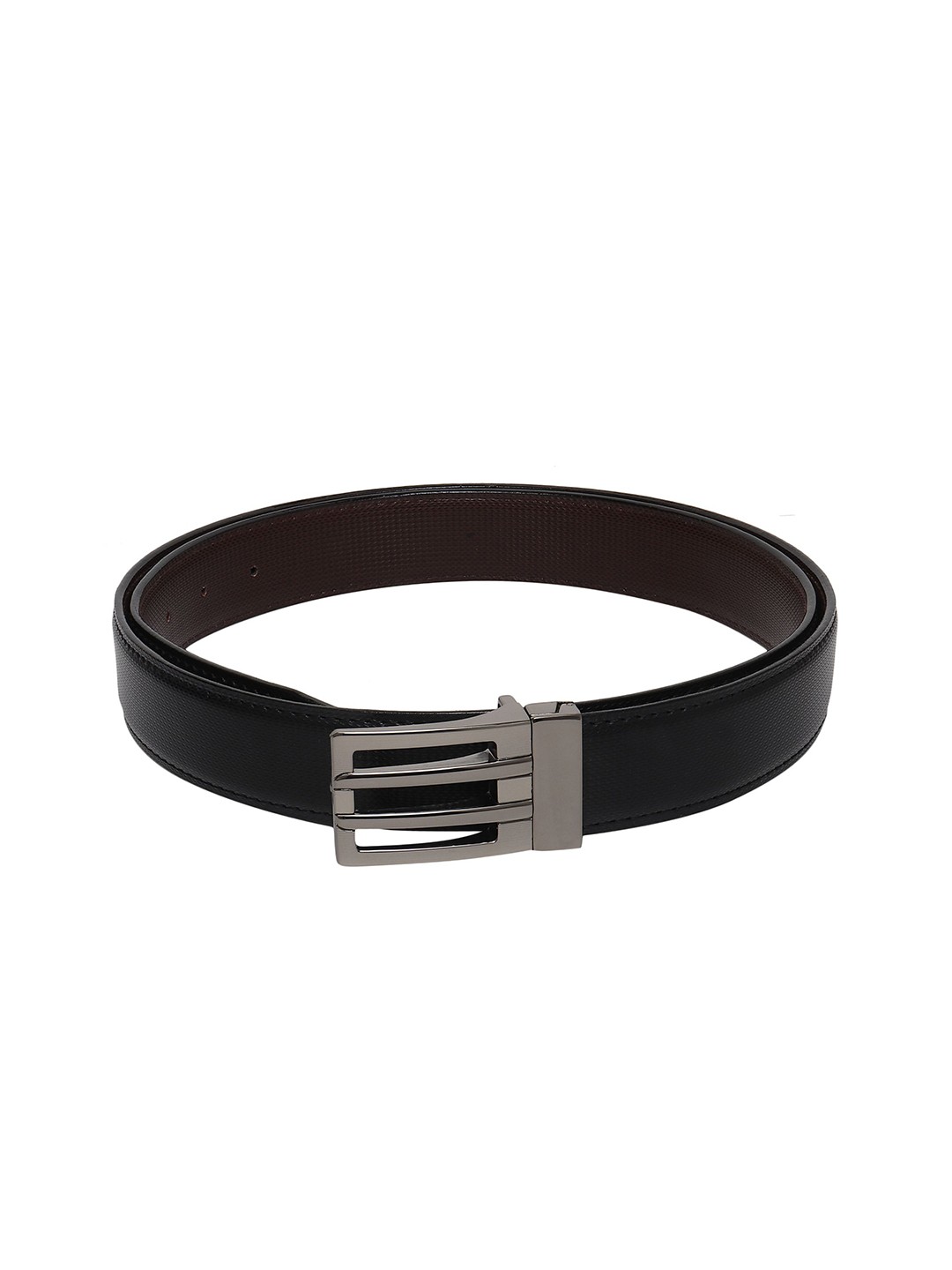 

Provogue Men Textured Reversible Belt, Black