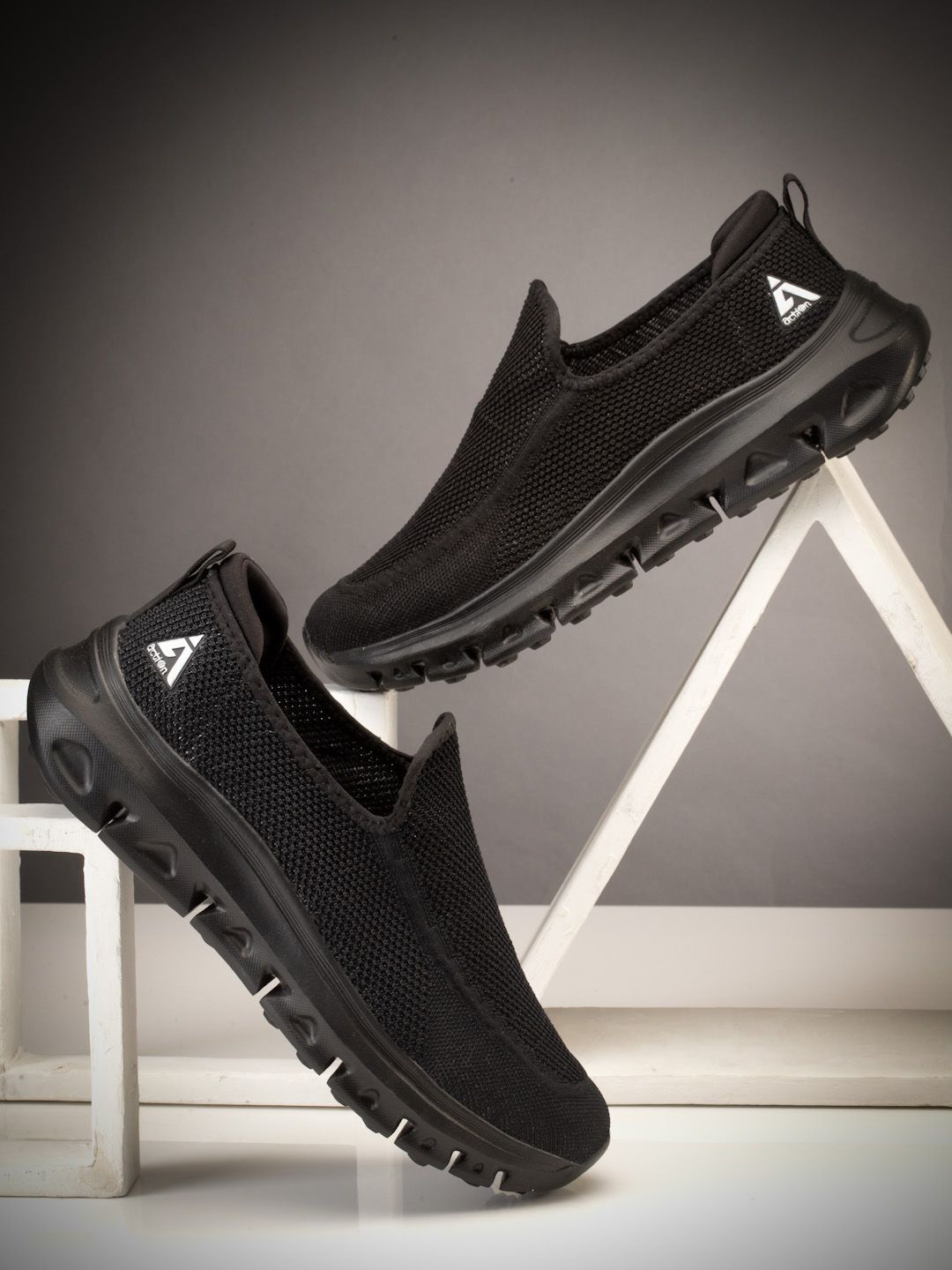 

Action Men Mesh Running Non-Marking Slip-On Shoes, Black