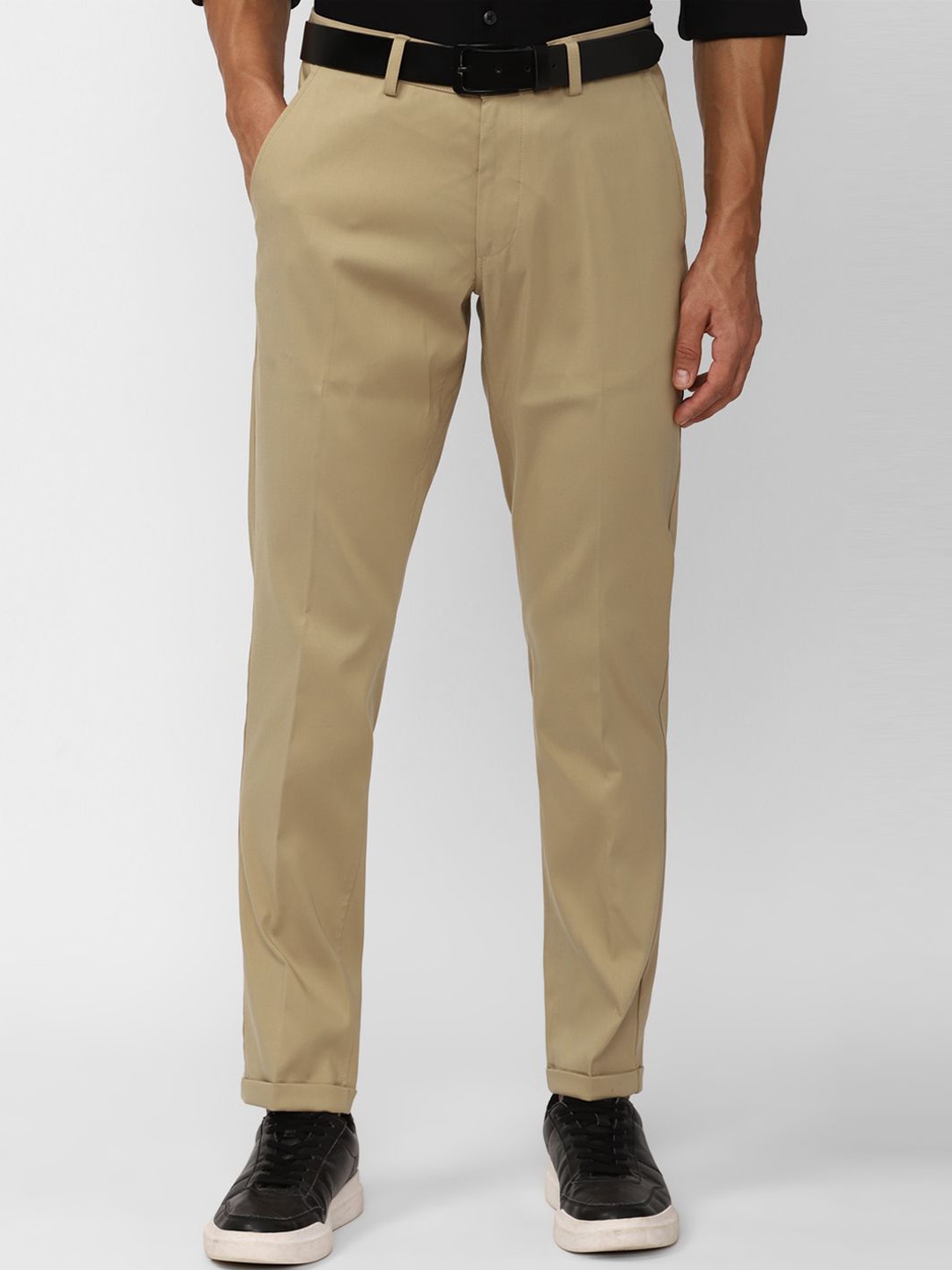 

SIMON CARTER LONDON Men Slim Fit Trousers, Beige