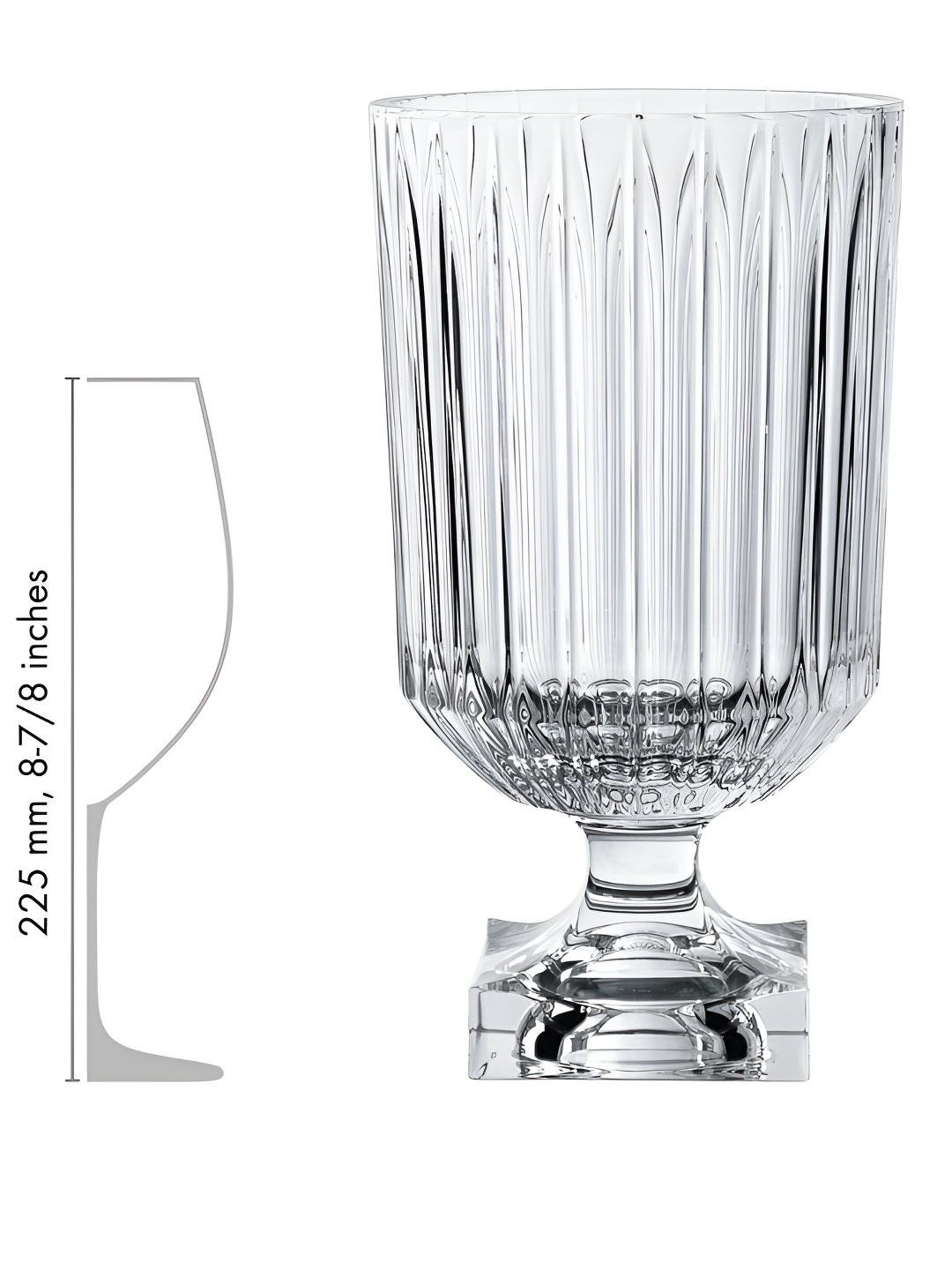 

Nachtmann Transparent Textured Glass Flower Vase