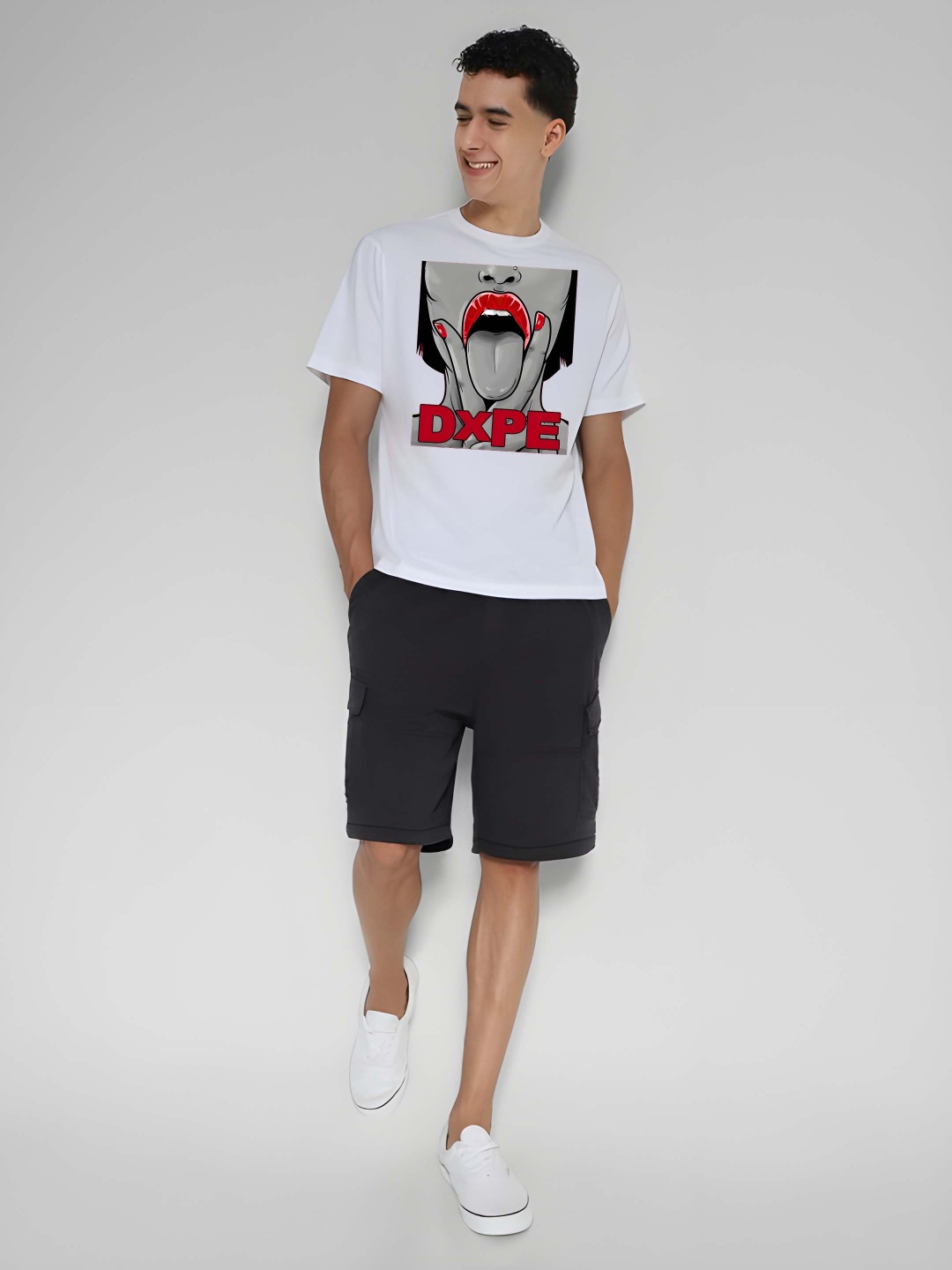 

BOWLIFESTYLE Men Pure Cotton T-shirt, White