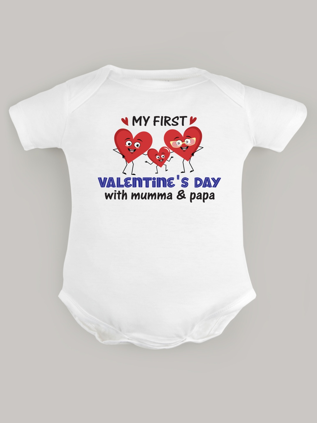 

FFLIRTYGO Infants Valentine Day Printed Cotton Bodysuit, White