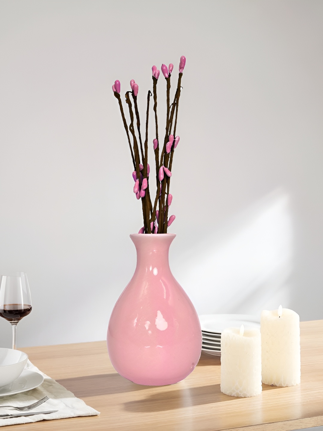 

Cortina Pink Ceramic Nordic Modern Decorative Aesthetic Flower Vase