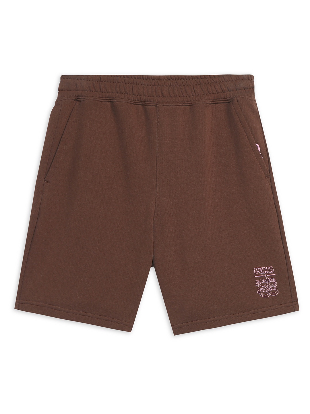 

PUMA x TMNT Youth Relaxed Fit Shorts, Brown