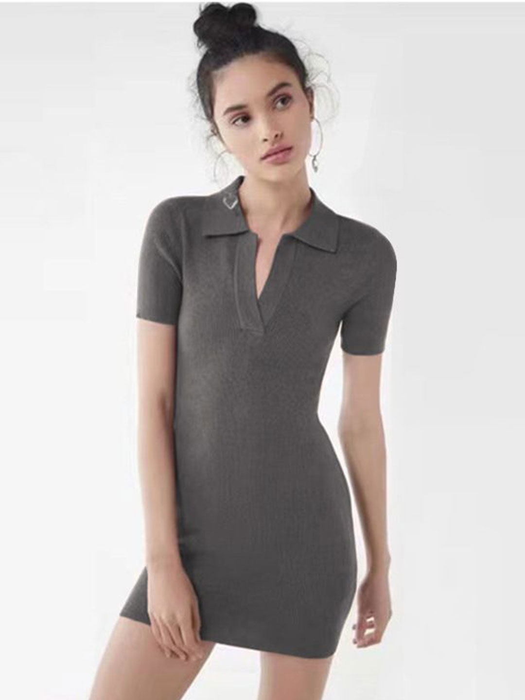 

StyleCast x Revolte Women T-shirt Dress, Grey