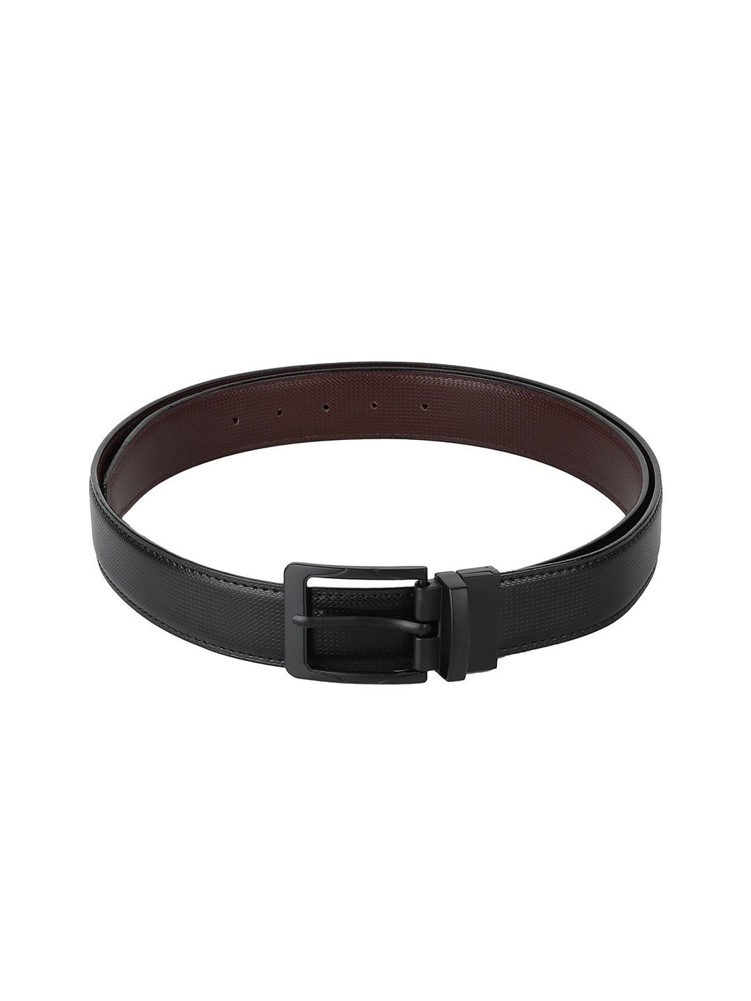 

Provogue Men Textured Reversible Formal Belt, Black