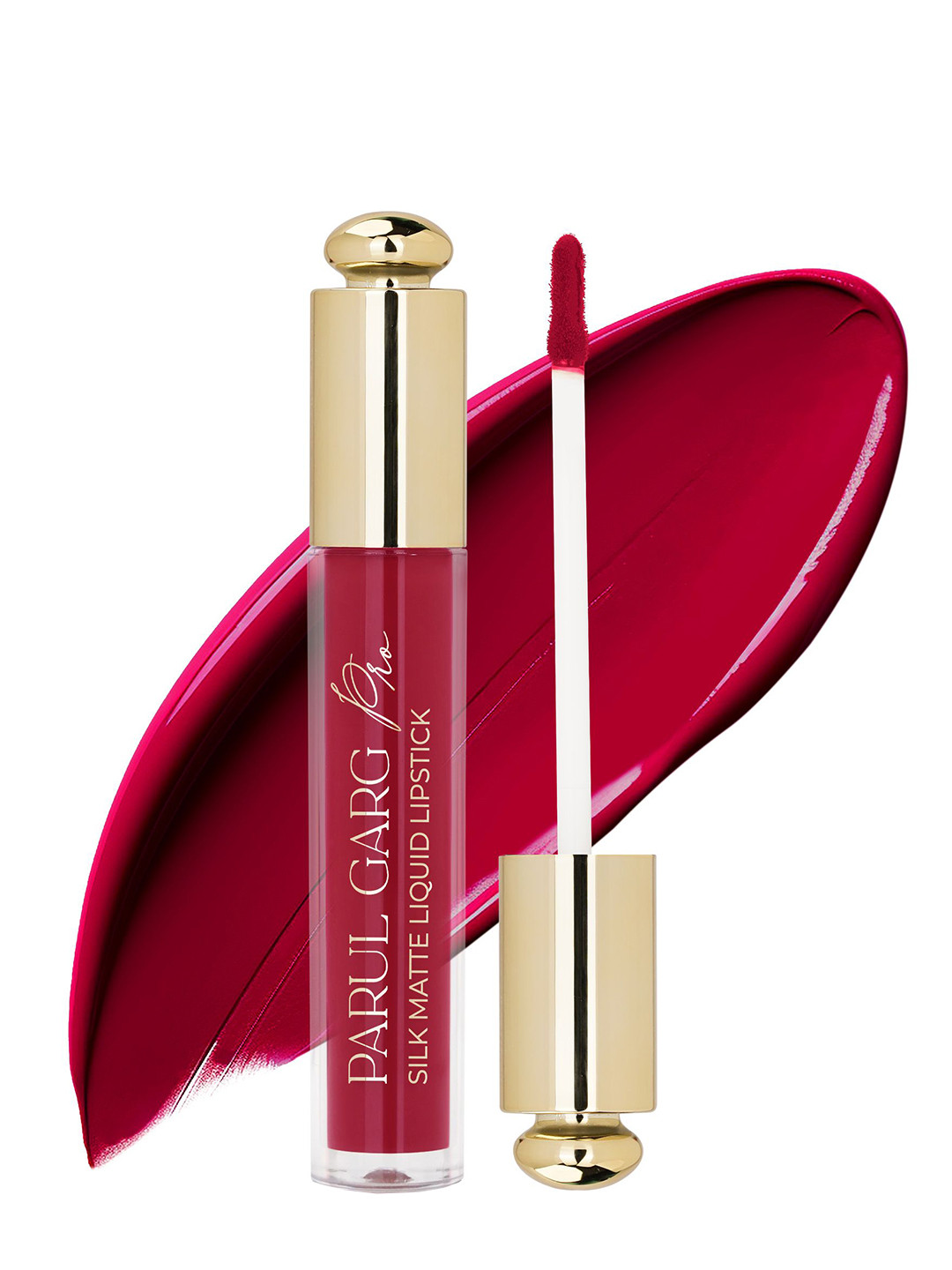 

Parul Garg Silk Matte Long Lasting Liquid Lipstick - 3 ml - Rosella, Pink