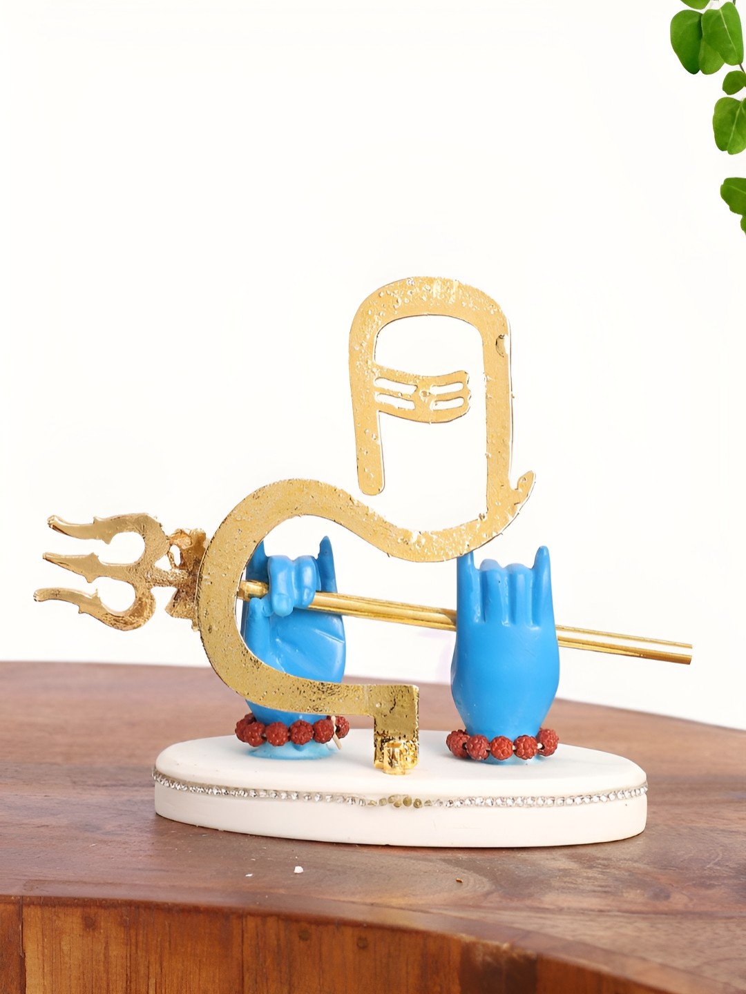 

INTERNATIONAL GIFT Blue Religious Idol Showpiece