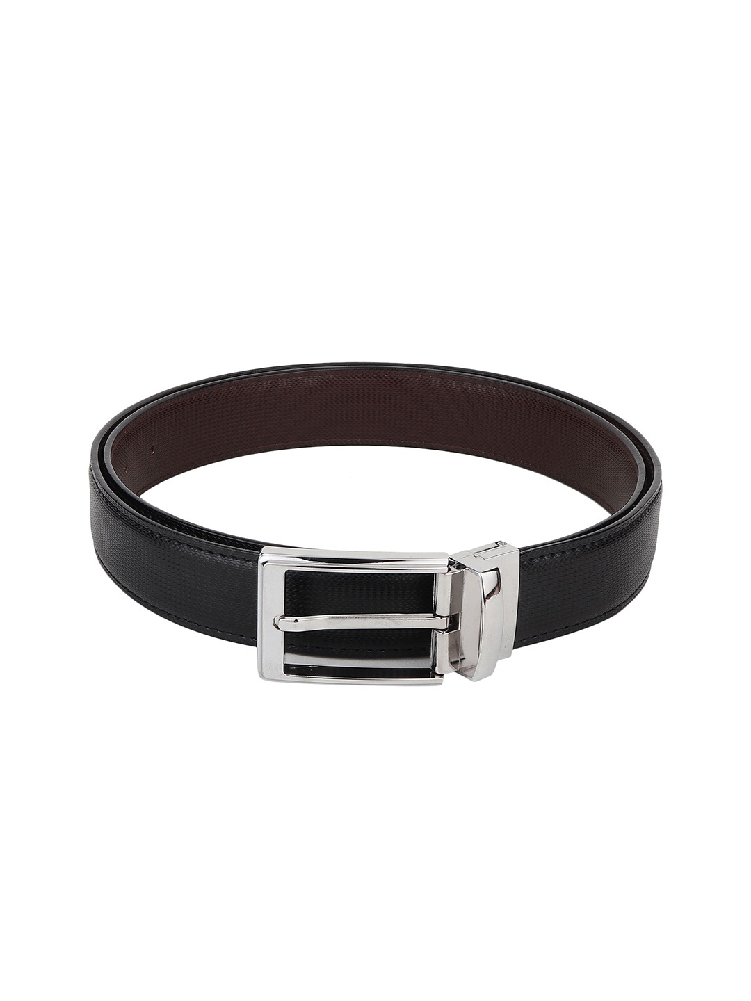 

Provogue Men Textured Reversible Formal Belt, Black
